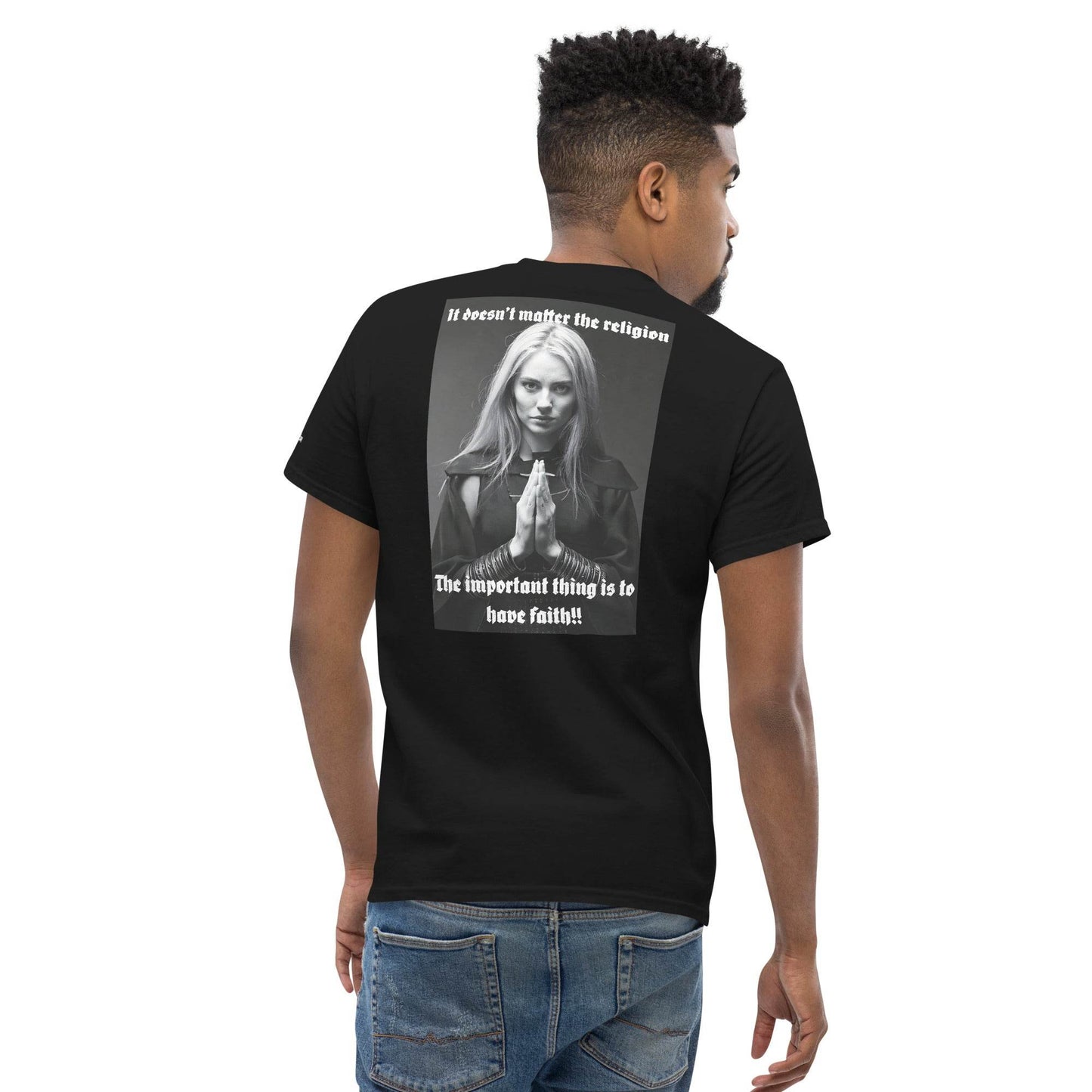 Unisex classic 100% cotton t-Shirt Design #3 - Monk&Nun UnisexClothing