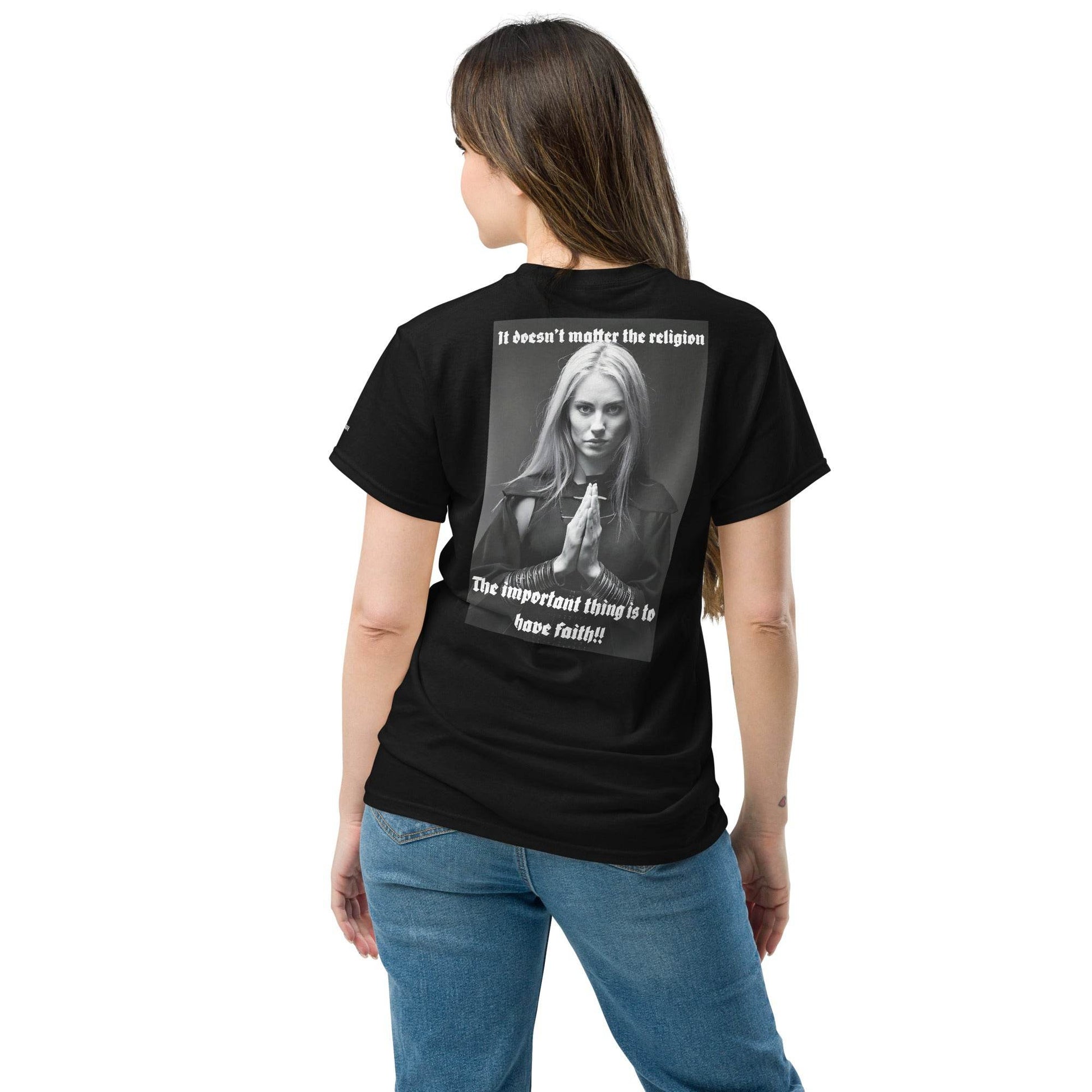Unisex classic 100% cotton t-Shirt Design #3 - Monk&Nun UnisexClothing