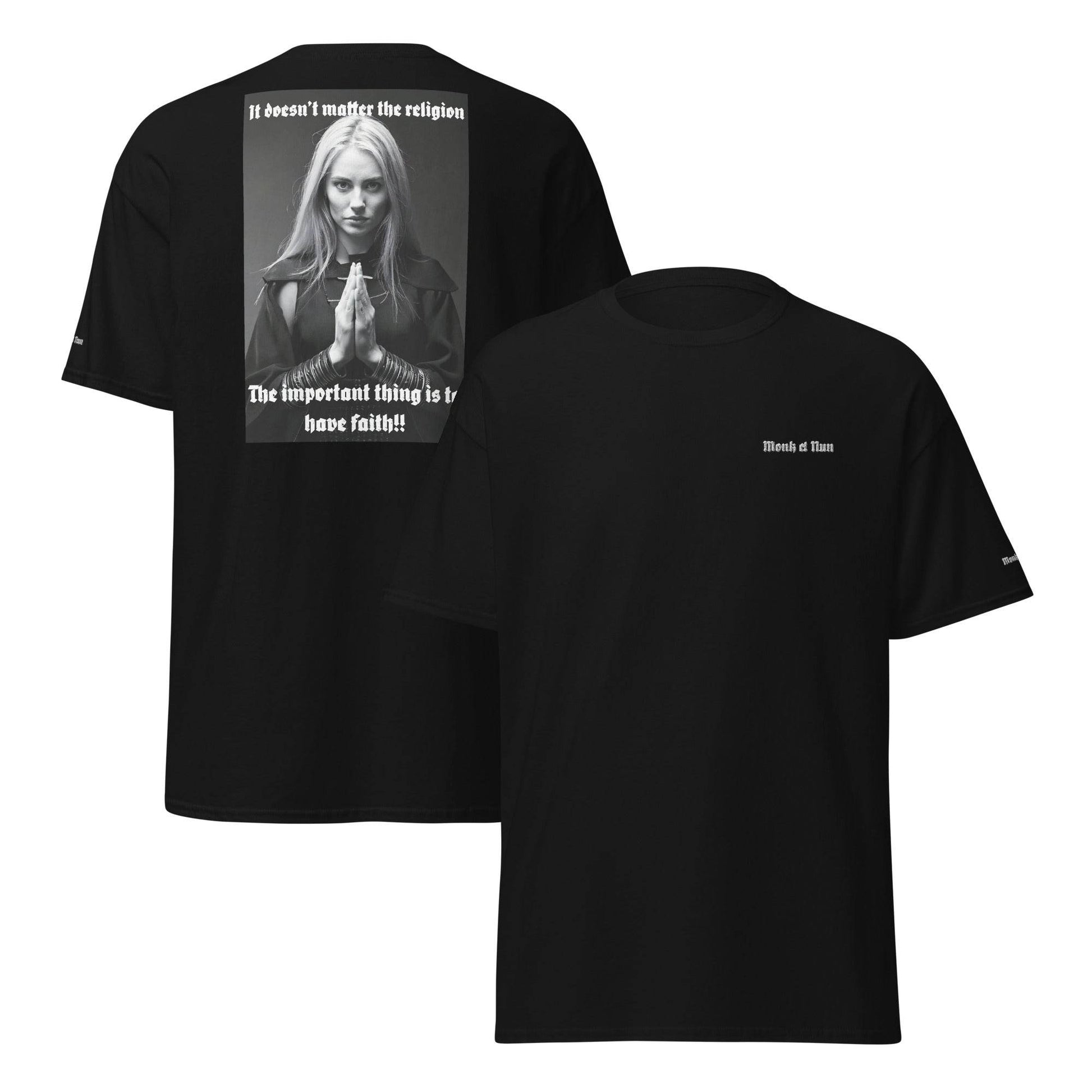 Unisex classic 100% cotton t-Shirt Design #3 - Monk&Nun UnisexClothing