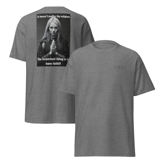 Unisex classic 100% cotton t-Shirt Design #3 - Monk&Nun UnisexClothing
