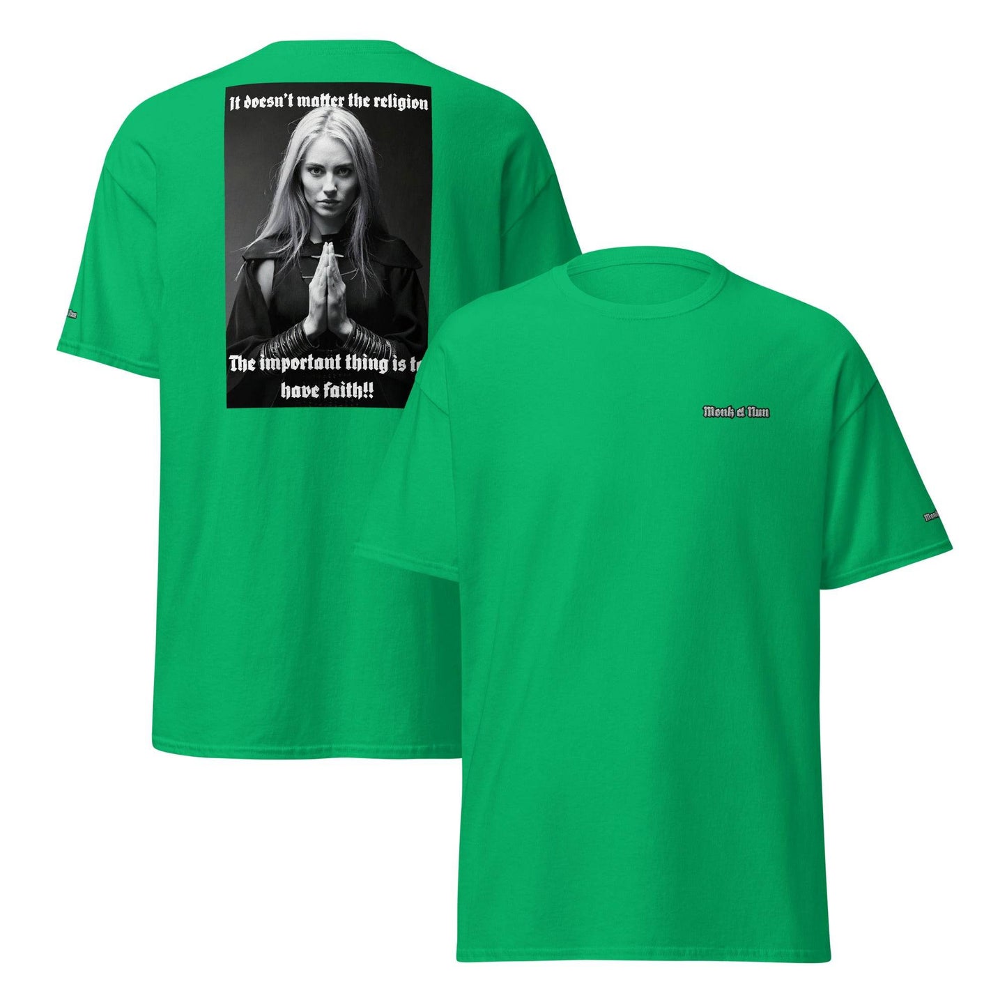 Unisex classic 100% cotton t-Shirt Design #3 - Monk&Nun UnisexClothing