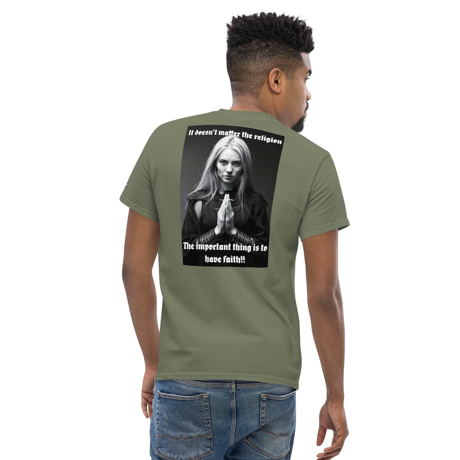 Unisex classic 100% cotton t-Shirt Design #3 - Monk&Nun UnisexClothing