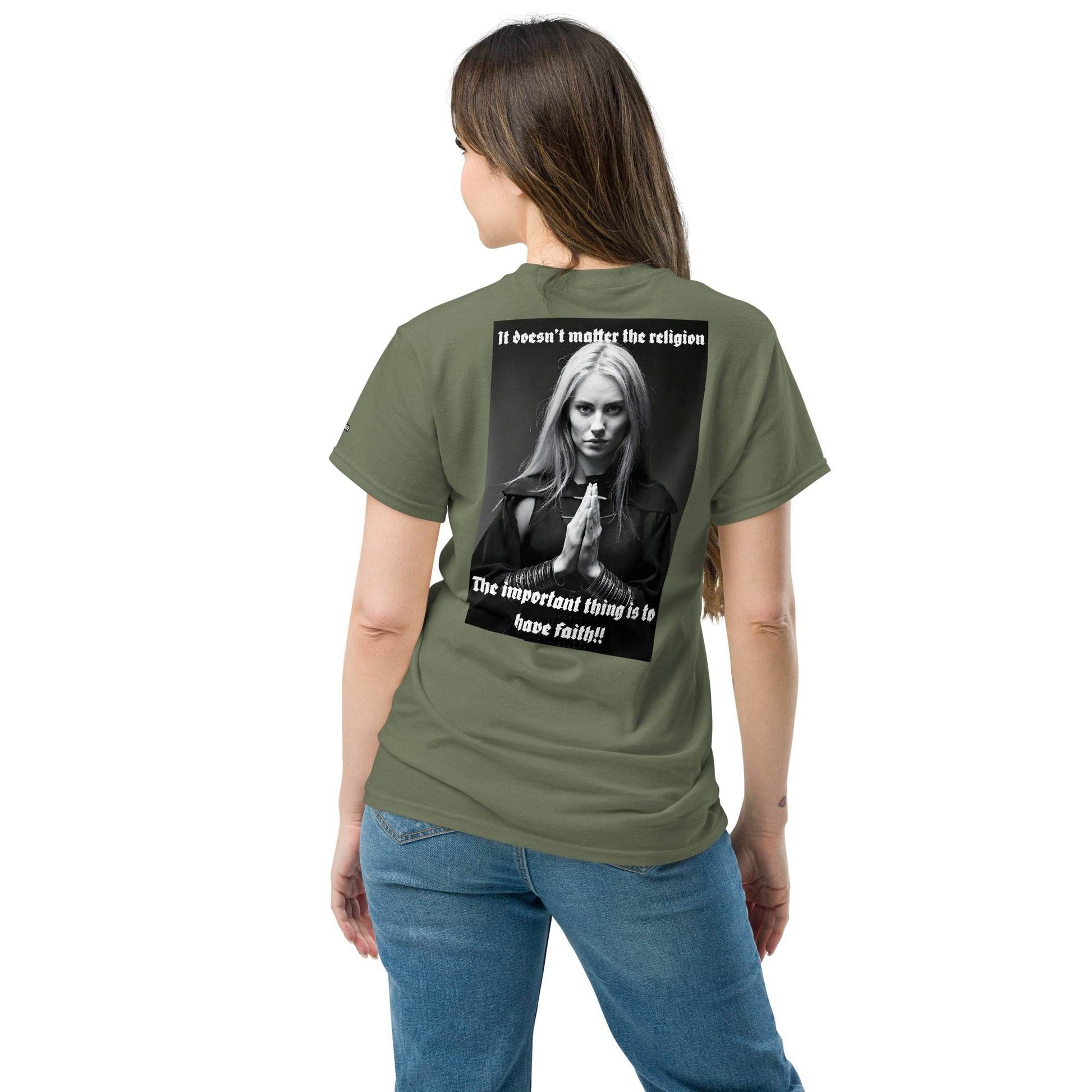 Unisex classic 100% cotton t-Shirt Design #3 - Monk&Nun UnisexClothing