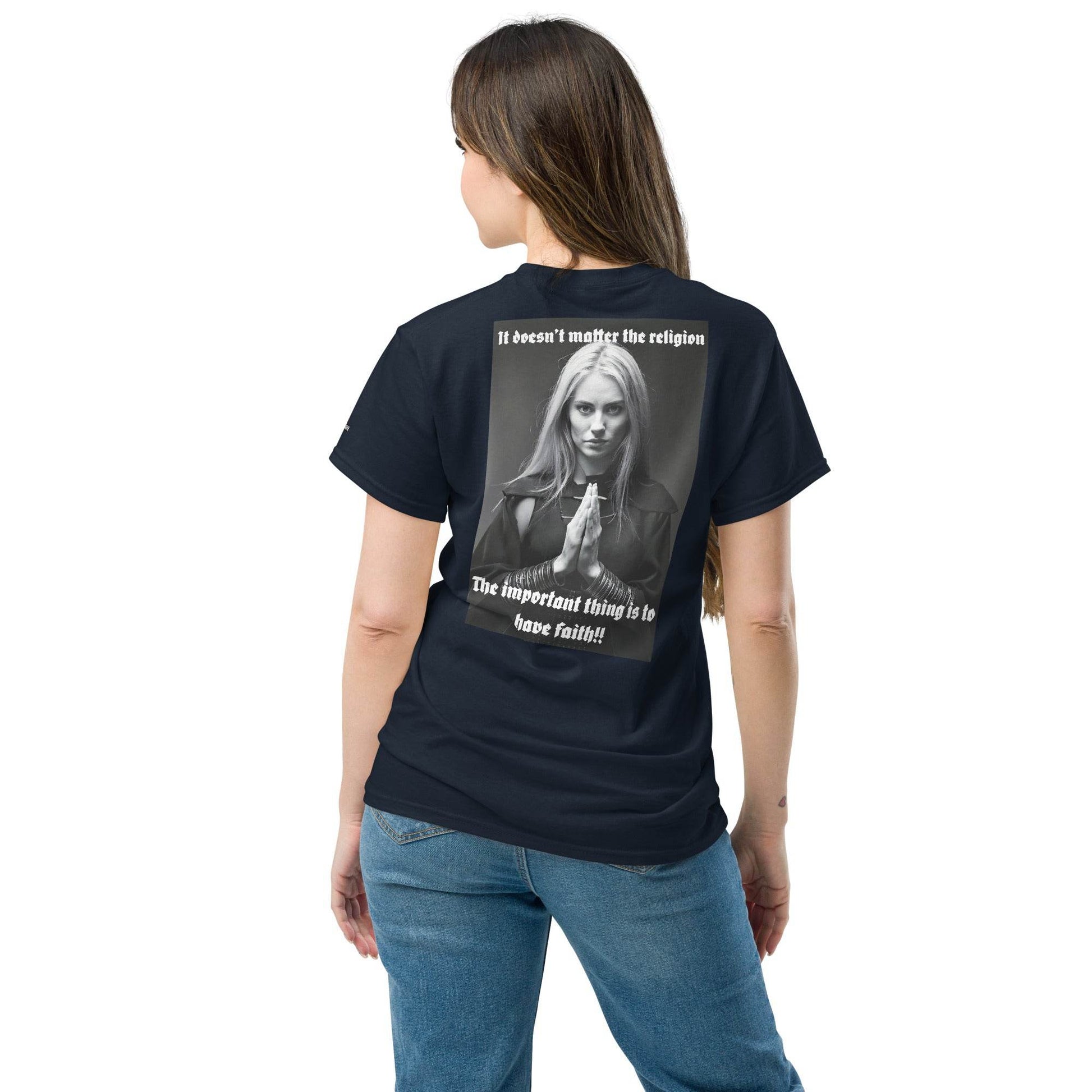 Unisex classic 100% cotton t-Shirt Design #3 - Monk&Nun UnisexClothing