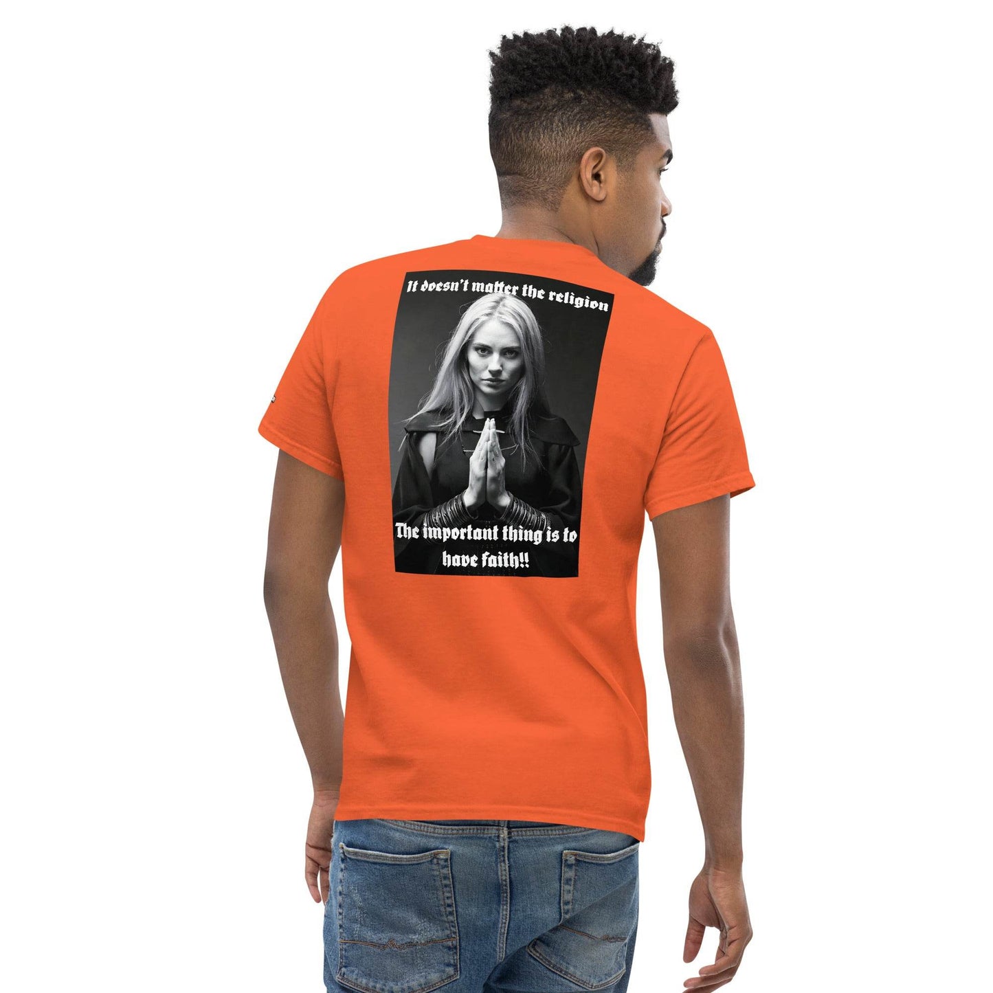Unisex classic 100% cotton t-Shirt Design #3 - Monk&Nun UnisexClothing