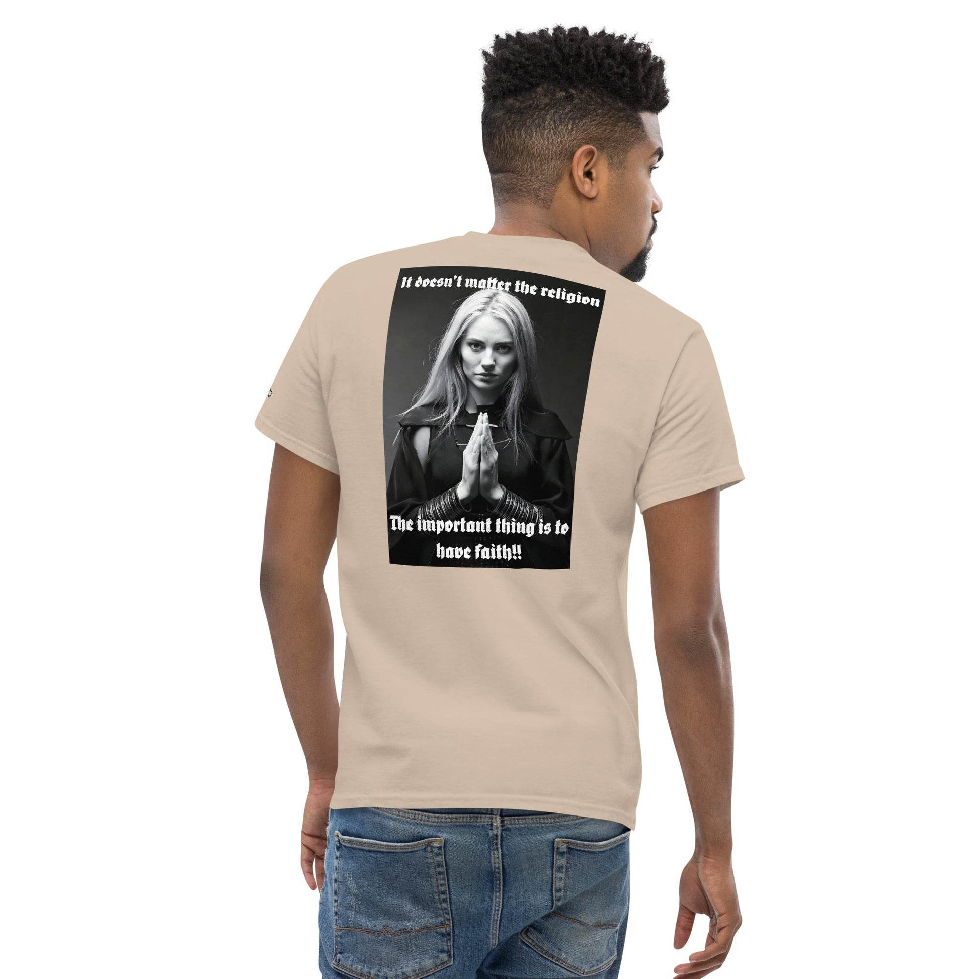 Unisex classic 100% cotton t-Shirt Design #3 - Monk&Nun UnisexClothing