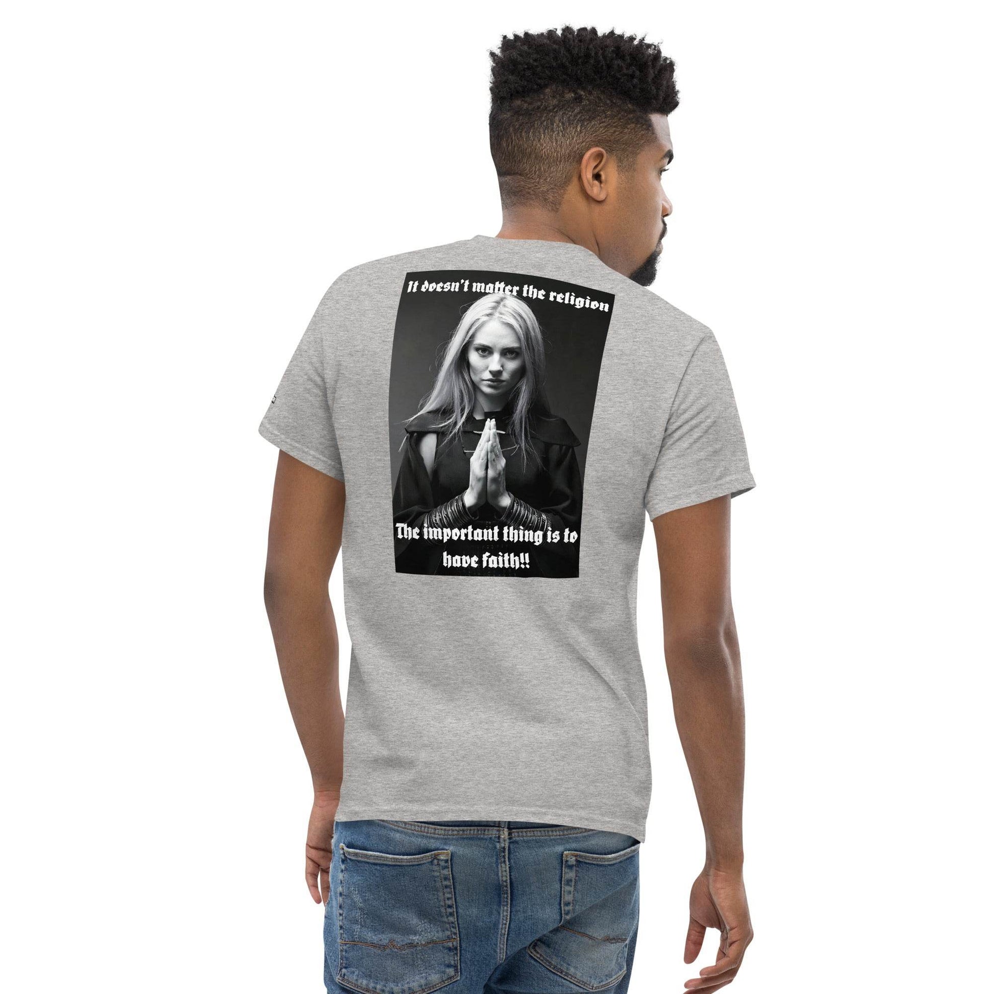 Unisex classic 100% cotton t-Shirt Design #3 - Monk&Nun UnisexClothing