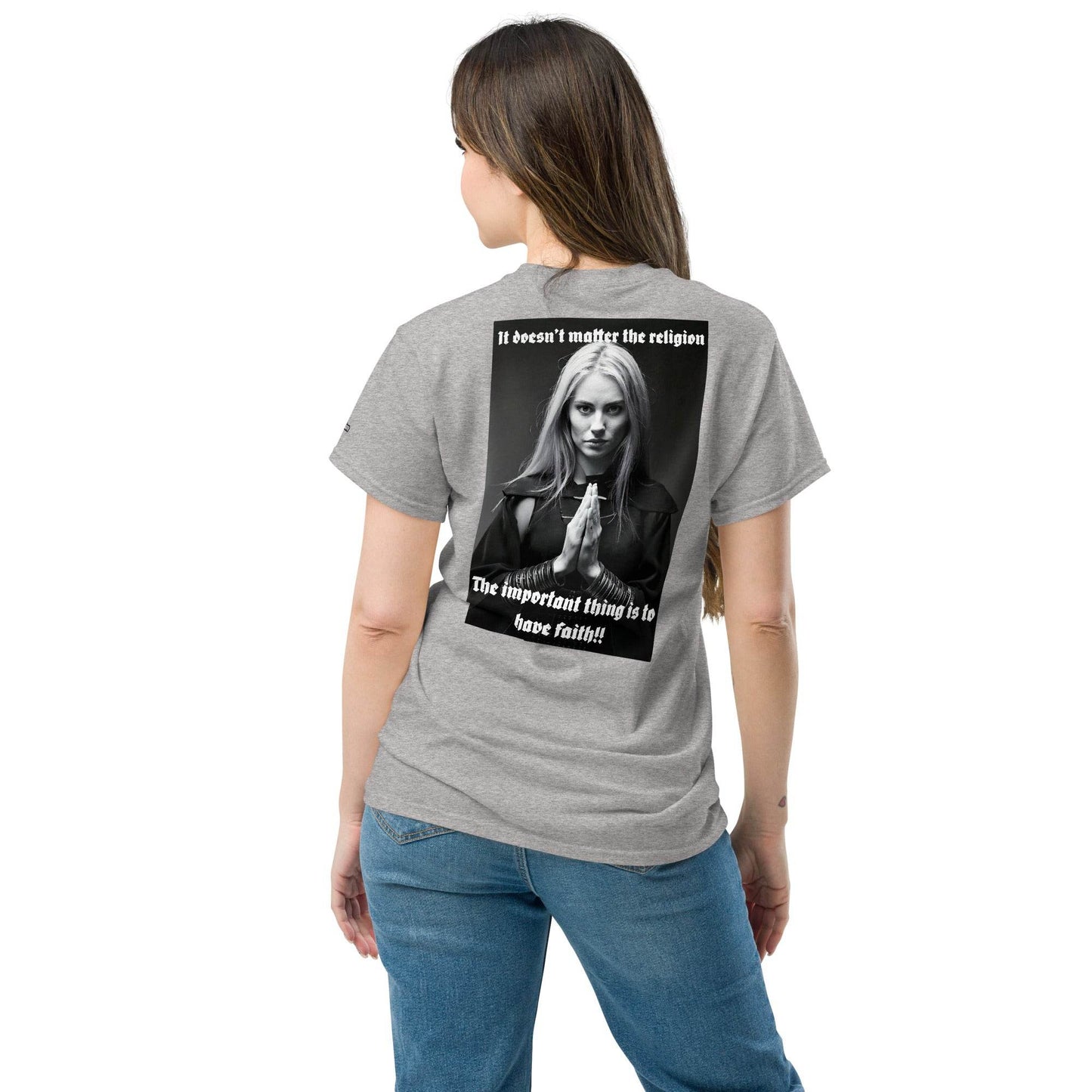 Unisex classic 100% cotton t-Shirt Design #3 - Monk&Nun UnisexClothing