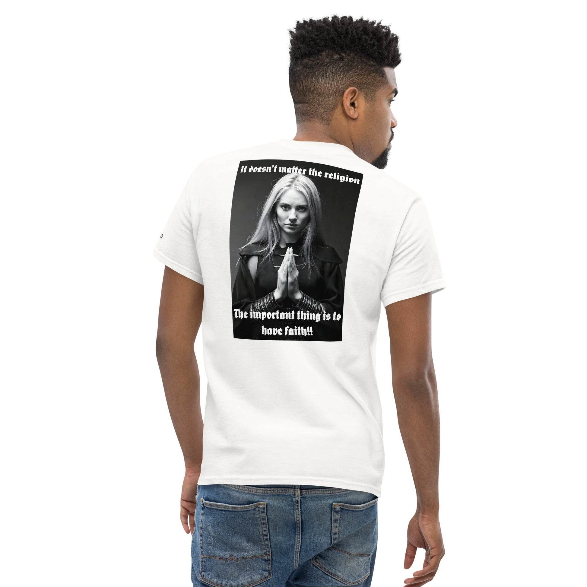 Unisex classic 100% cotton t-Shirt Design #3 - Monk&Nun UnisexClothing