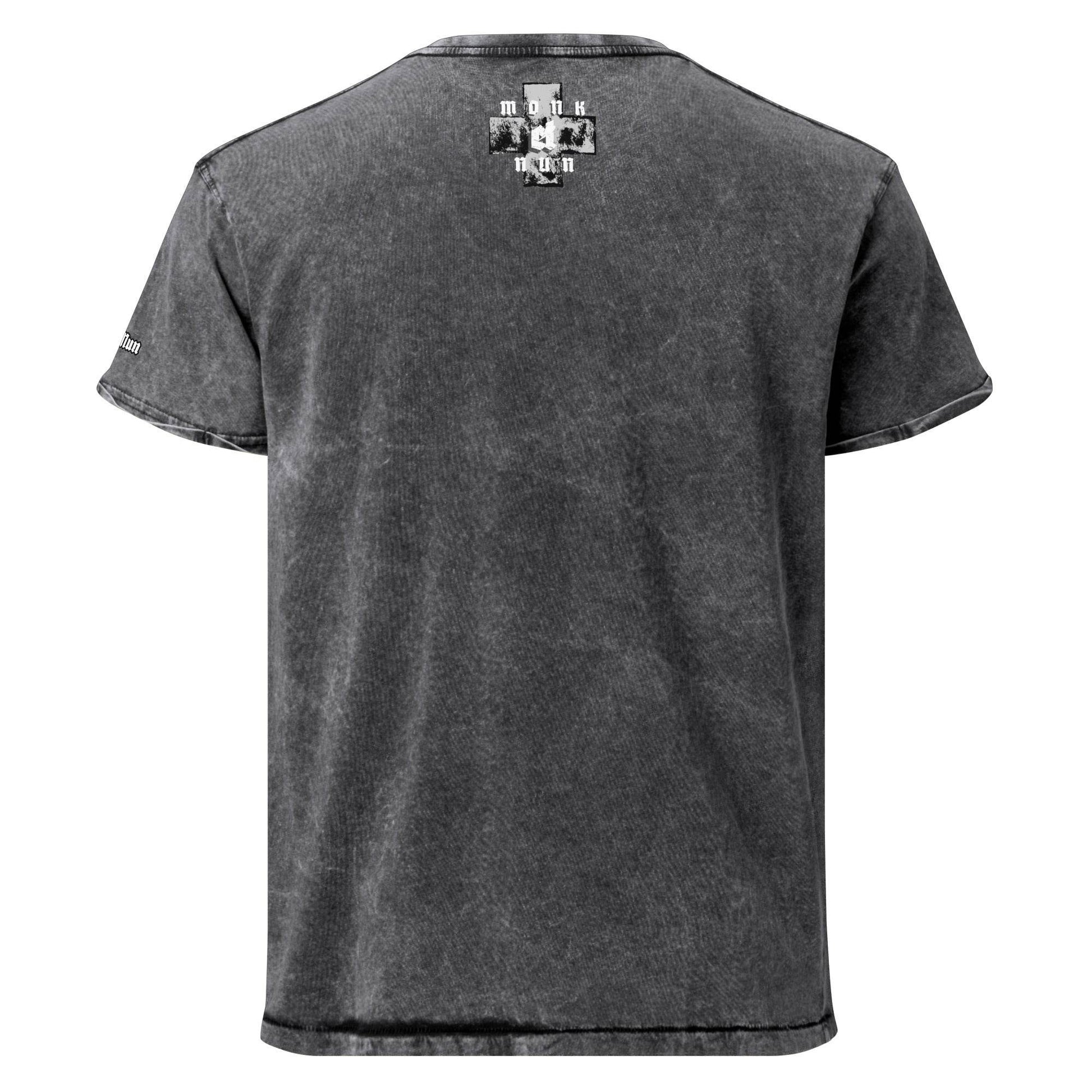 Unisex Denim 100% cotton T-Shirt Always think positive F/B - Monk&Nun UnisexClothing