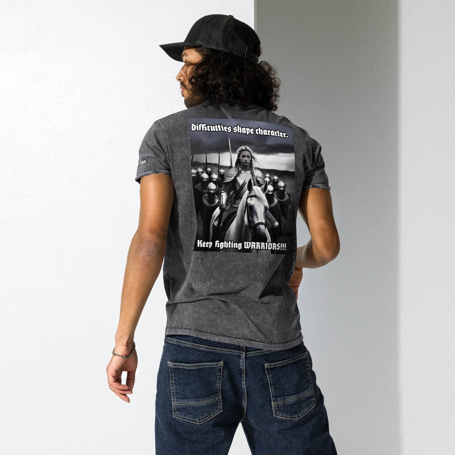 Unisex Denim 100% cotton T-Shirt Design #14 - Monk&Nun UnisexClothing