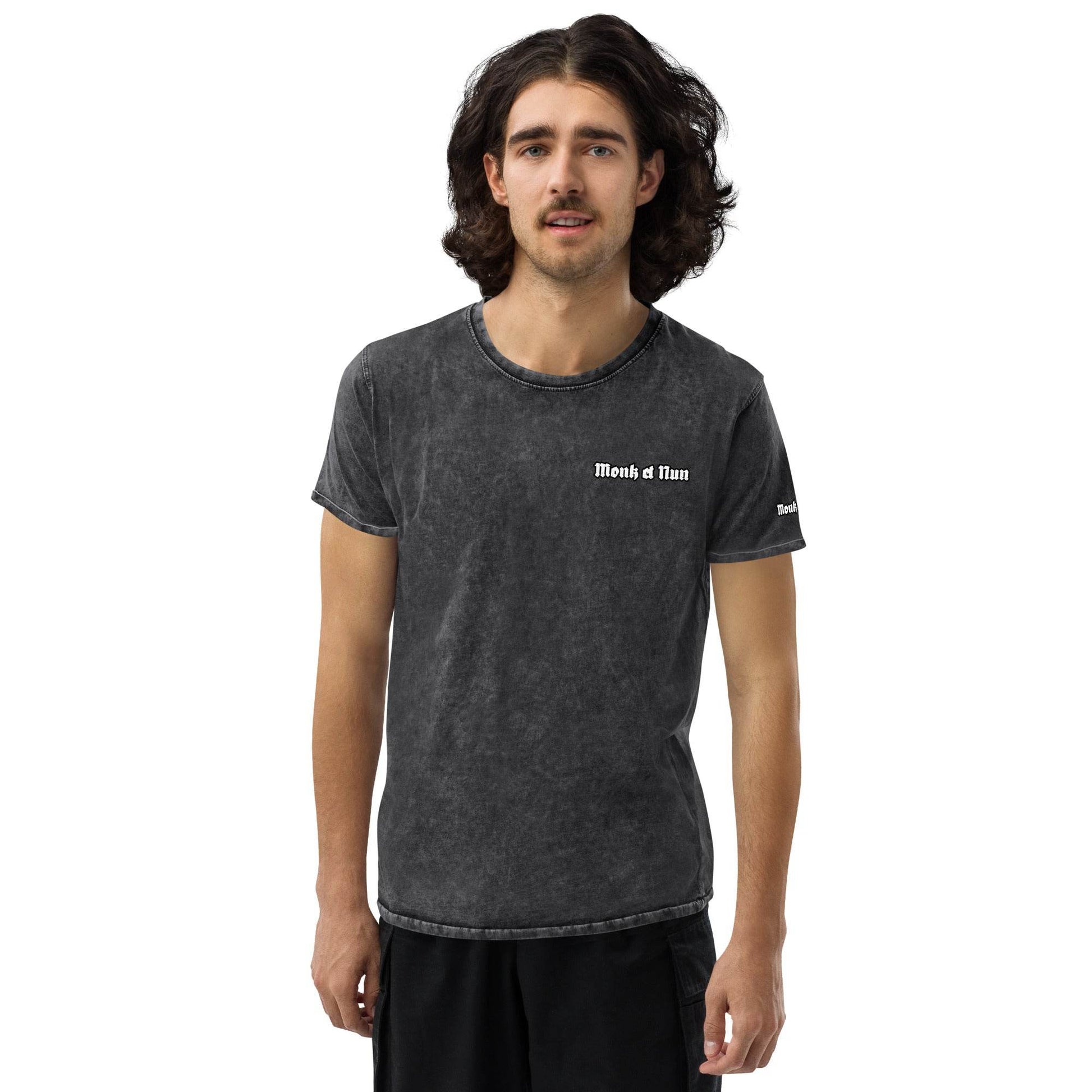 Unisex Denim 100% cotton T-Shirt Design #3 - Monk&Nun UnisexClothing