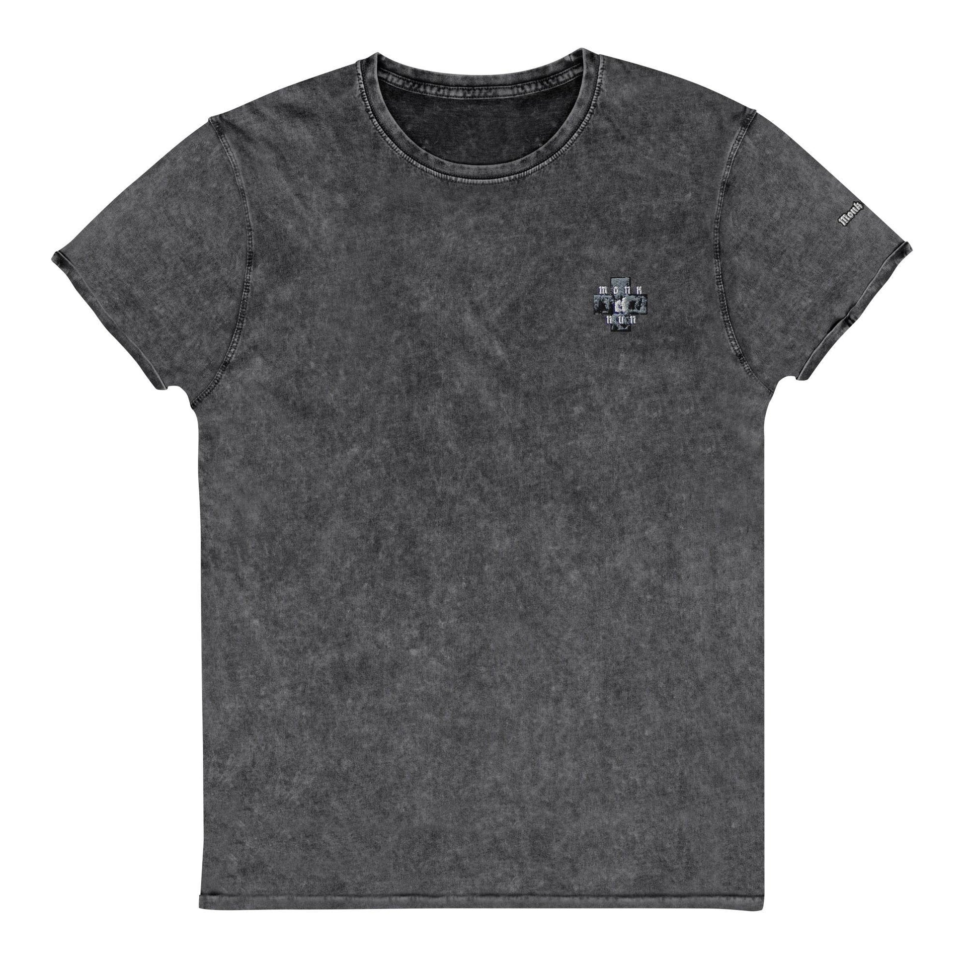 Unisex Denim 100% cotton T-Shirt Always think positive - Monk&Nun UnisexClothing
