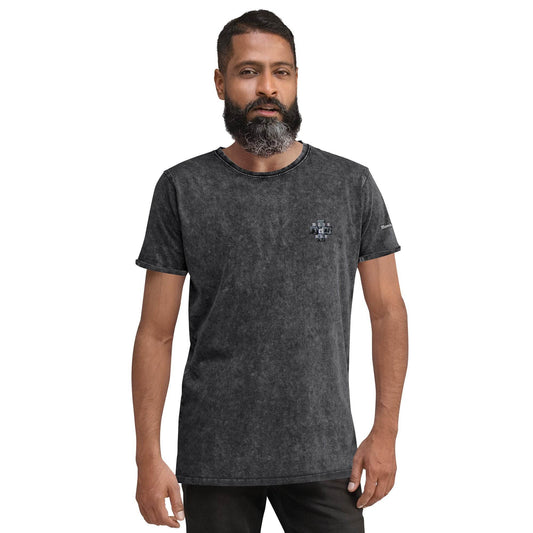 Unisex Denim 100% cotton T-Shirt Always think positive - Monk&Nun UnisexClothing
