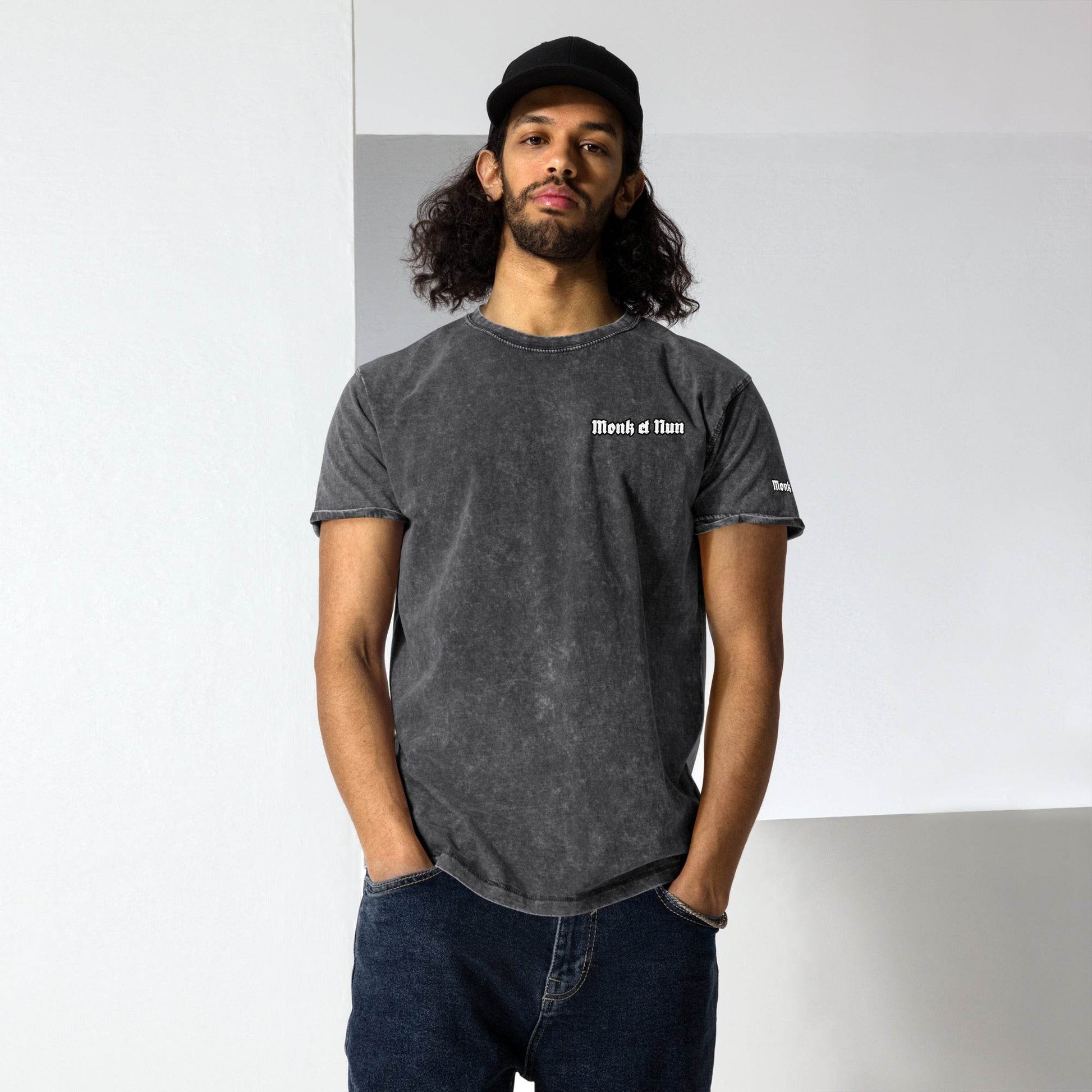 Unisex Denim 100% cotton T-Shirt Design #14 - Monk&Nun UnisexClothing