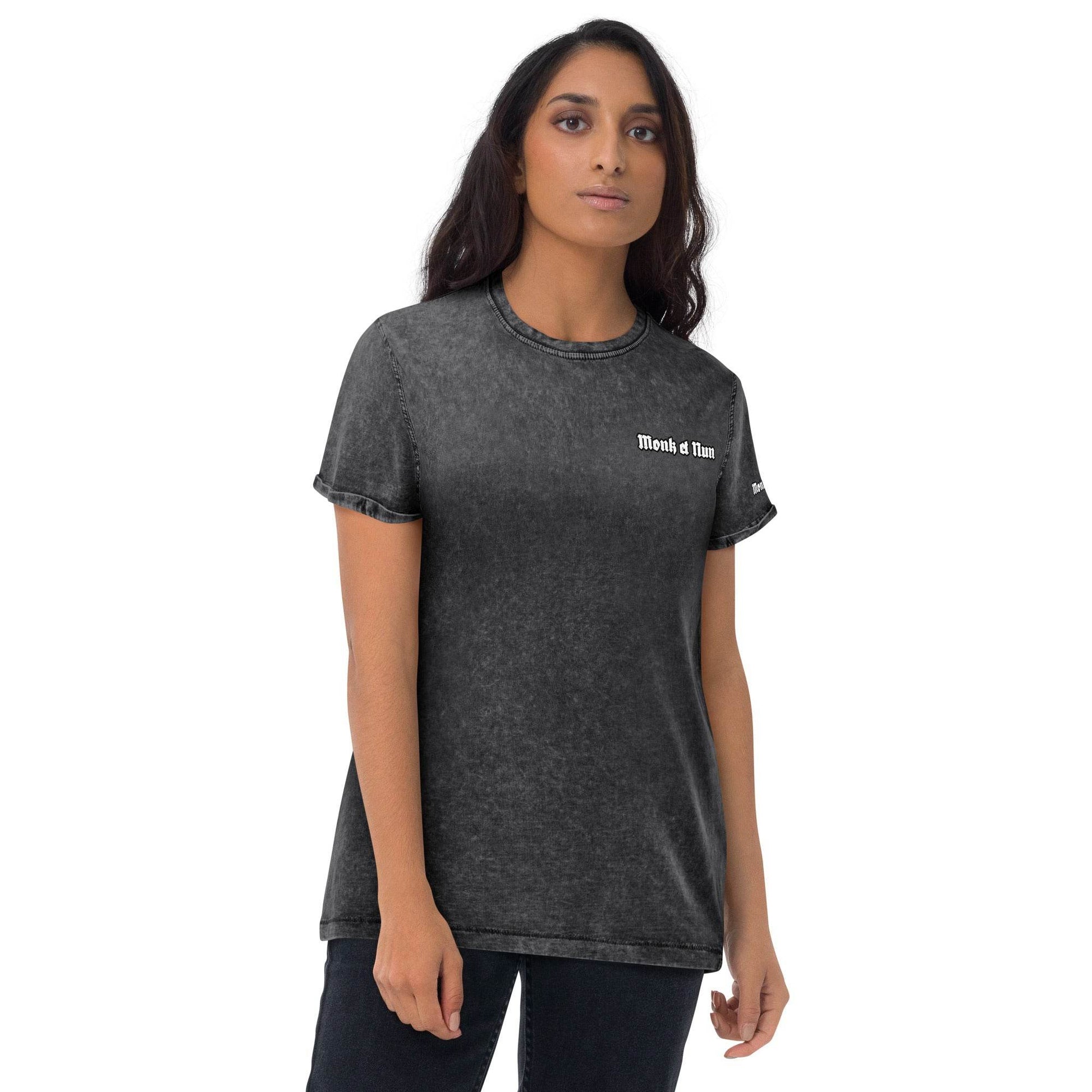 Unisex Denim 100% cotton T-Shirt Design #14 - Monk&Nun UnisexClothing