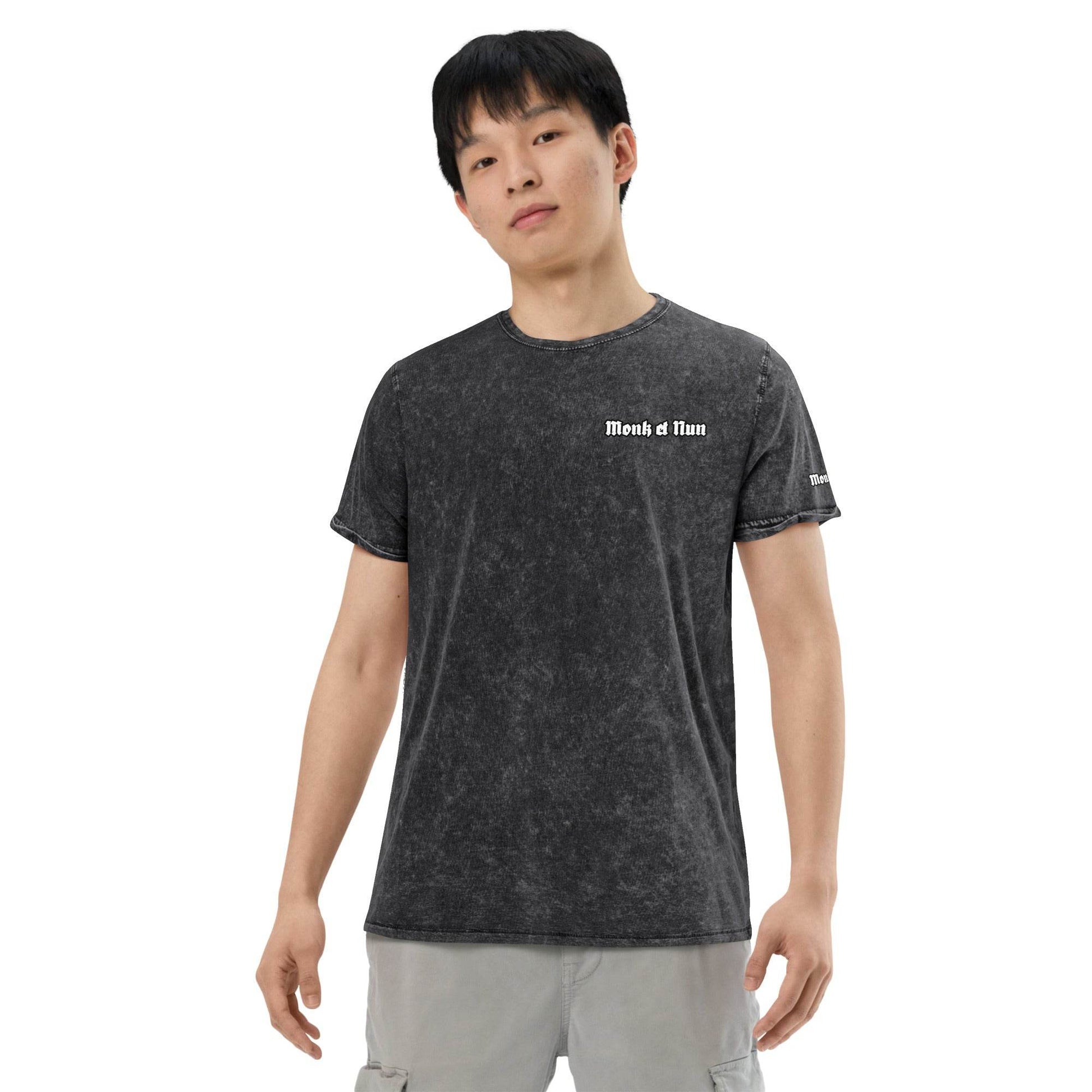Unisex Denim 100% cotton T-Shirt Design #14 - Monk&Nun UnisexClothing