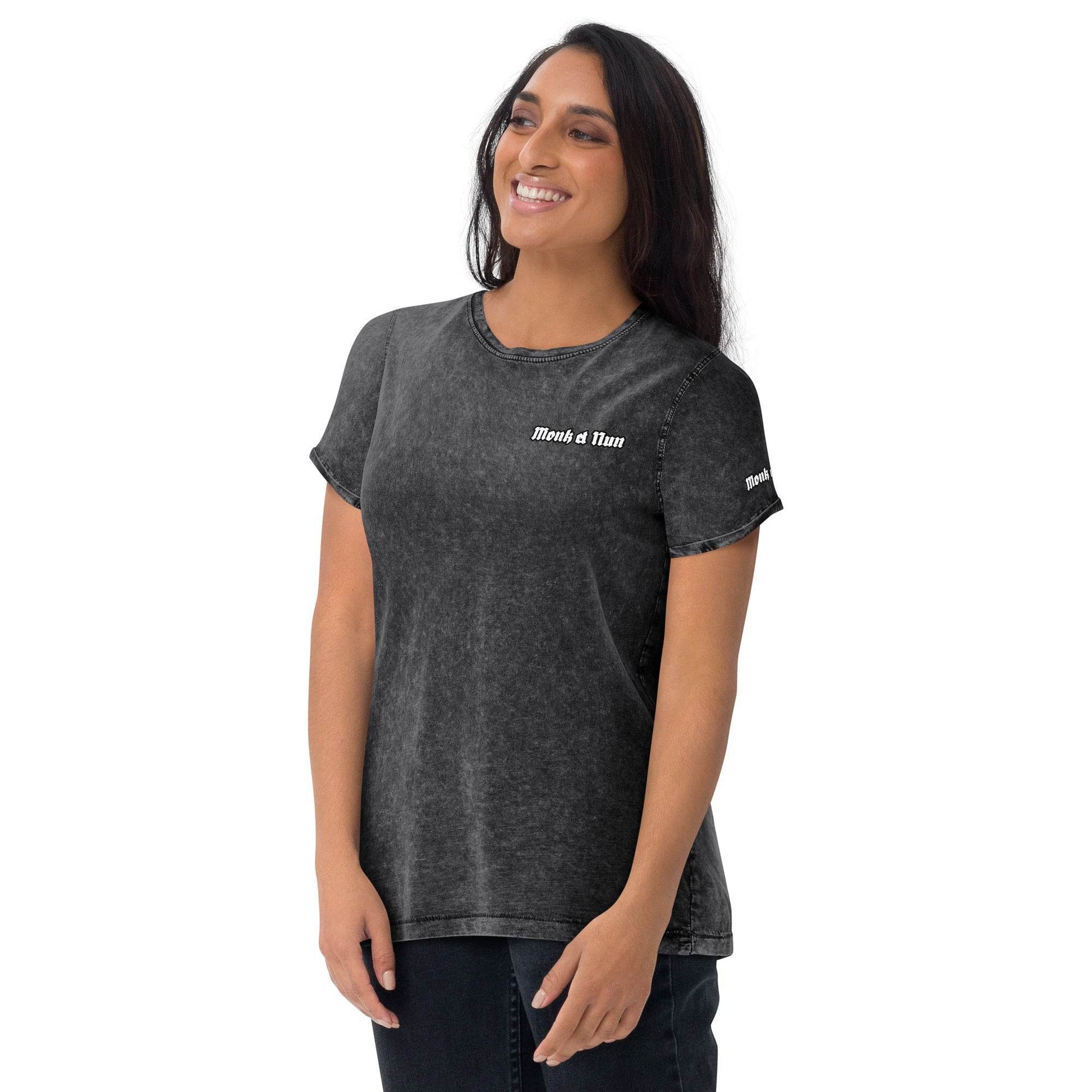 Unisex Denim 100% cotton T-Shirt Design #12 - Monk&Nun UnisexClothing