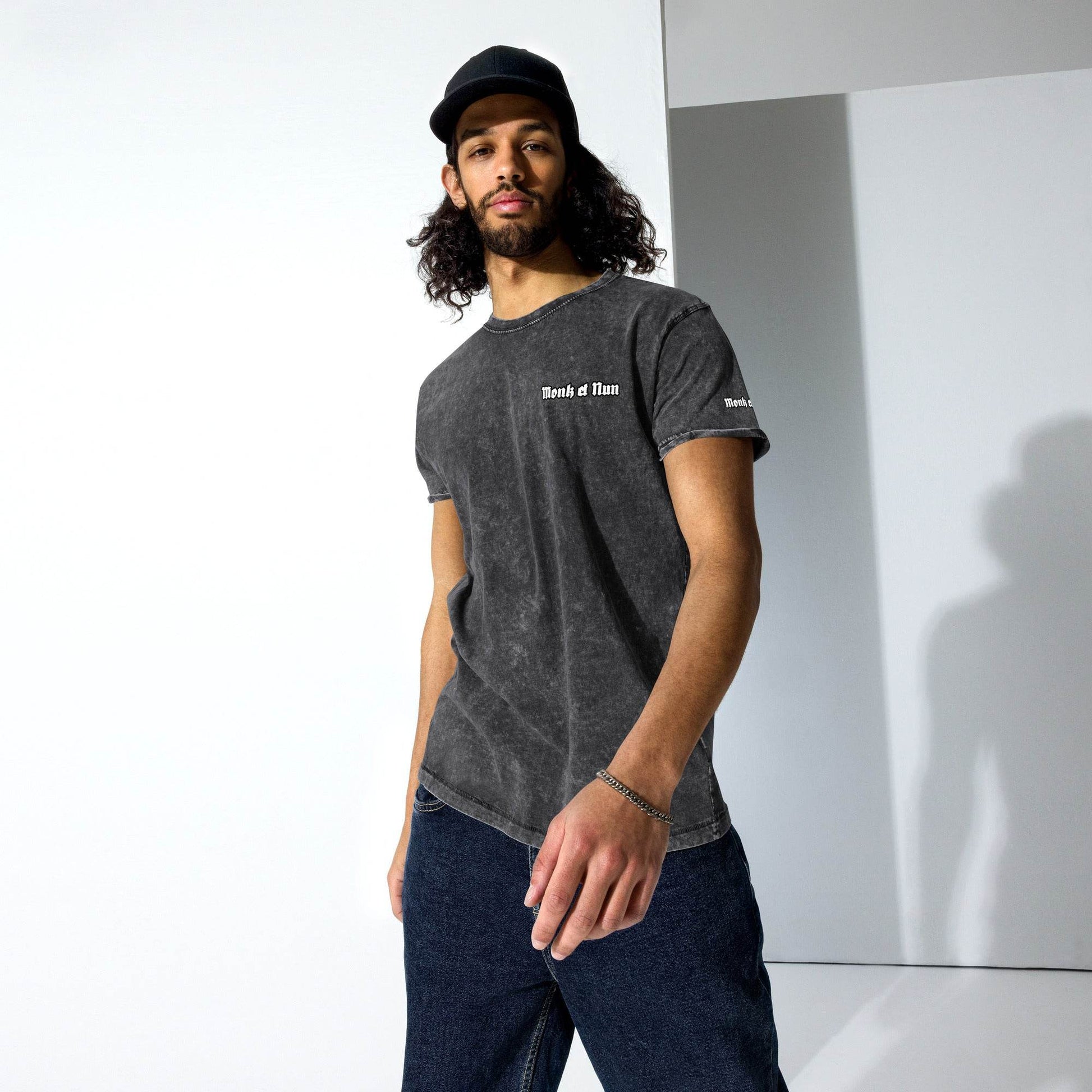 Unisex Denim 100% cotton T-Shirt Design #14 - Monk&Nun UnisexClothing