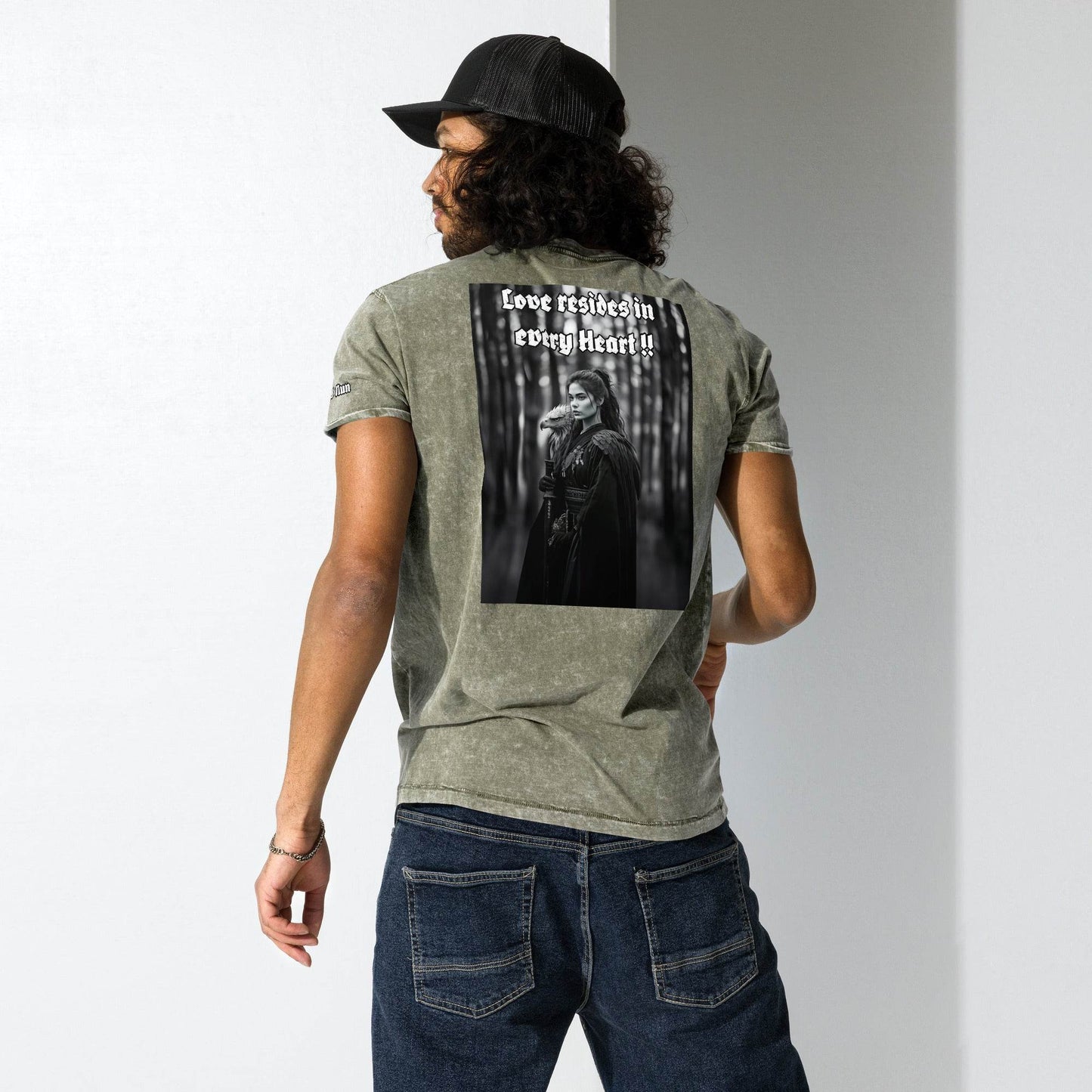 Unisex Denim 100% cotton T-Shirt Design #1 - Monk&Nun UnisexClothing
