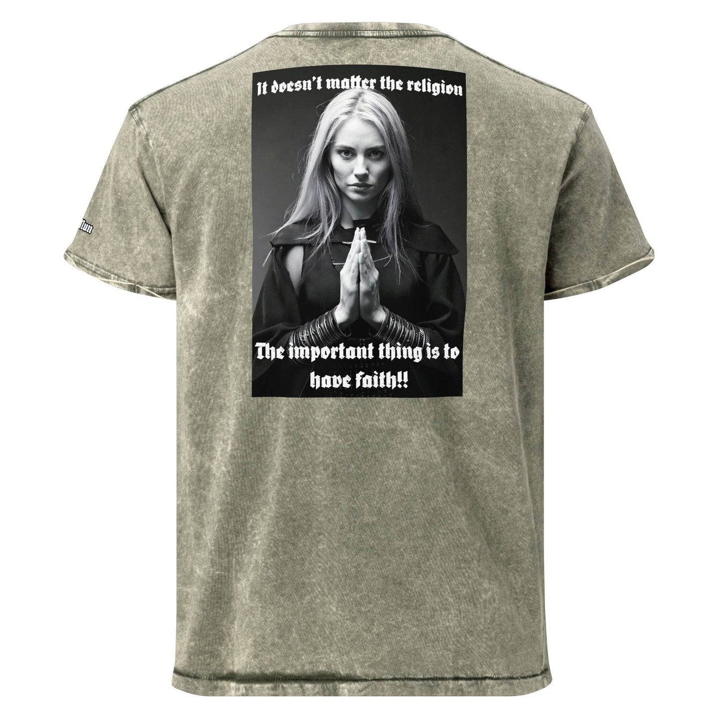 Unisex Denim 100% cotton T-Shirt Design #3 - Monk&Nun UnisexClothing