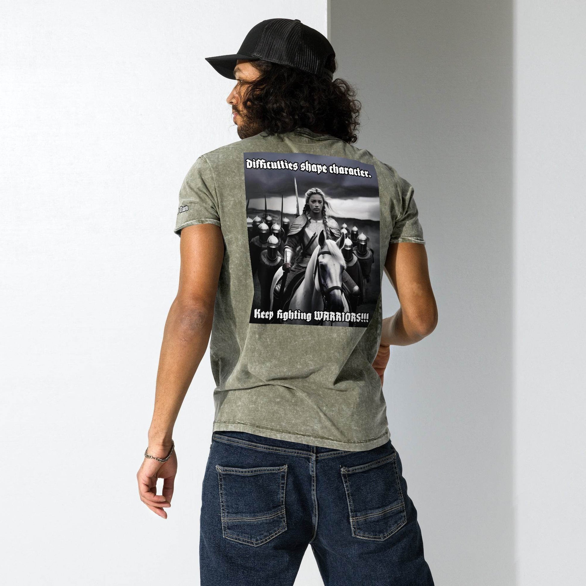 Unisex Denim 100% cotton T-Shirt Design #14 - Monk&Nun UnisexClothing