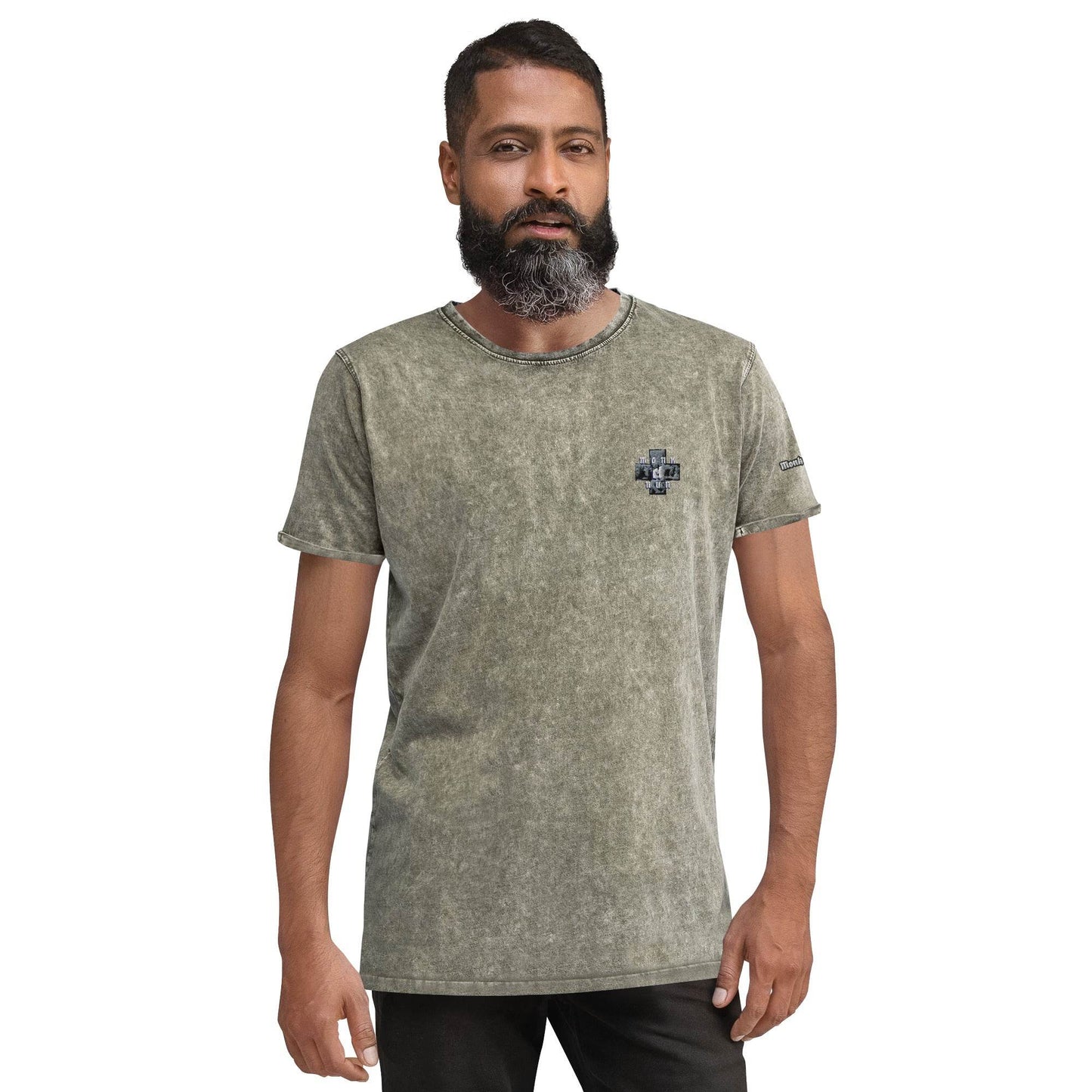 Unisex Denim 100% cotton T-Shirt Always think positive - Monk&Nun UnisexClothing