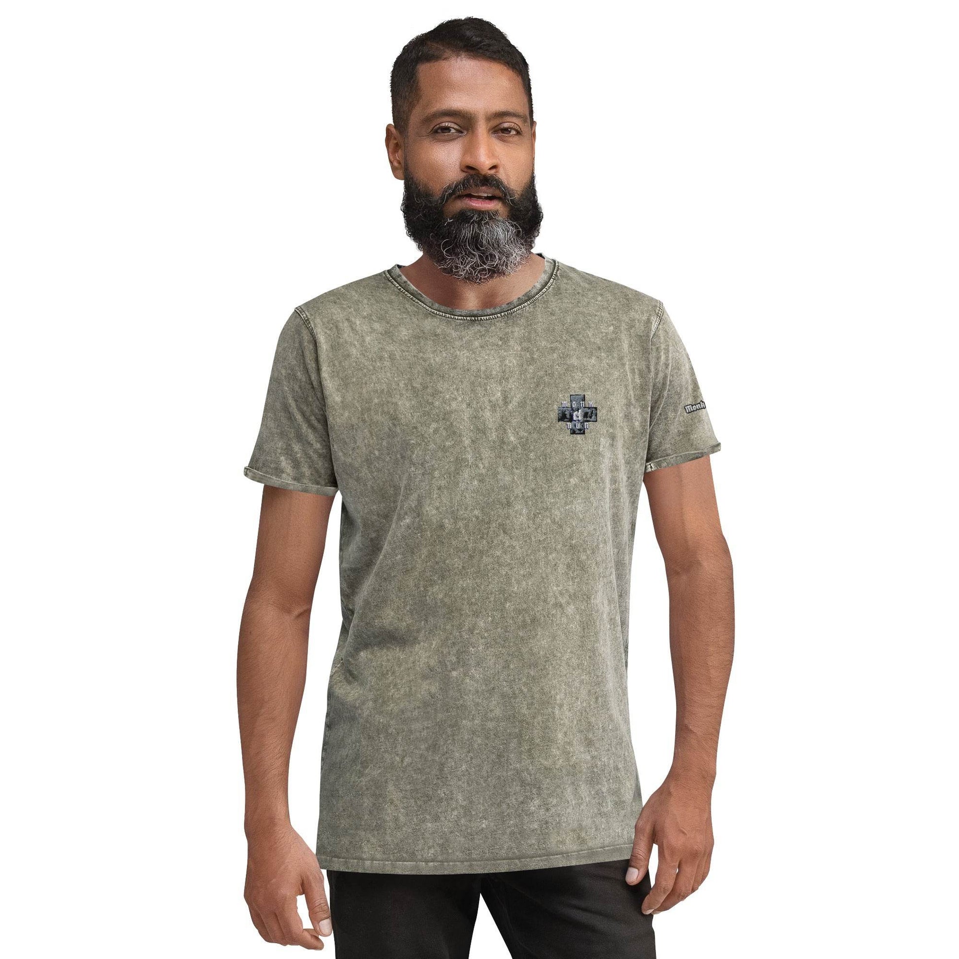 Unisex Denim 100% cotton T-Shirt Always think positive - Monk&Nun UnisexClothing
