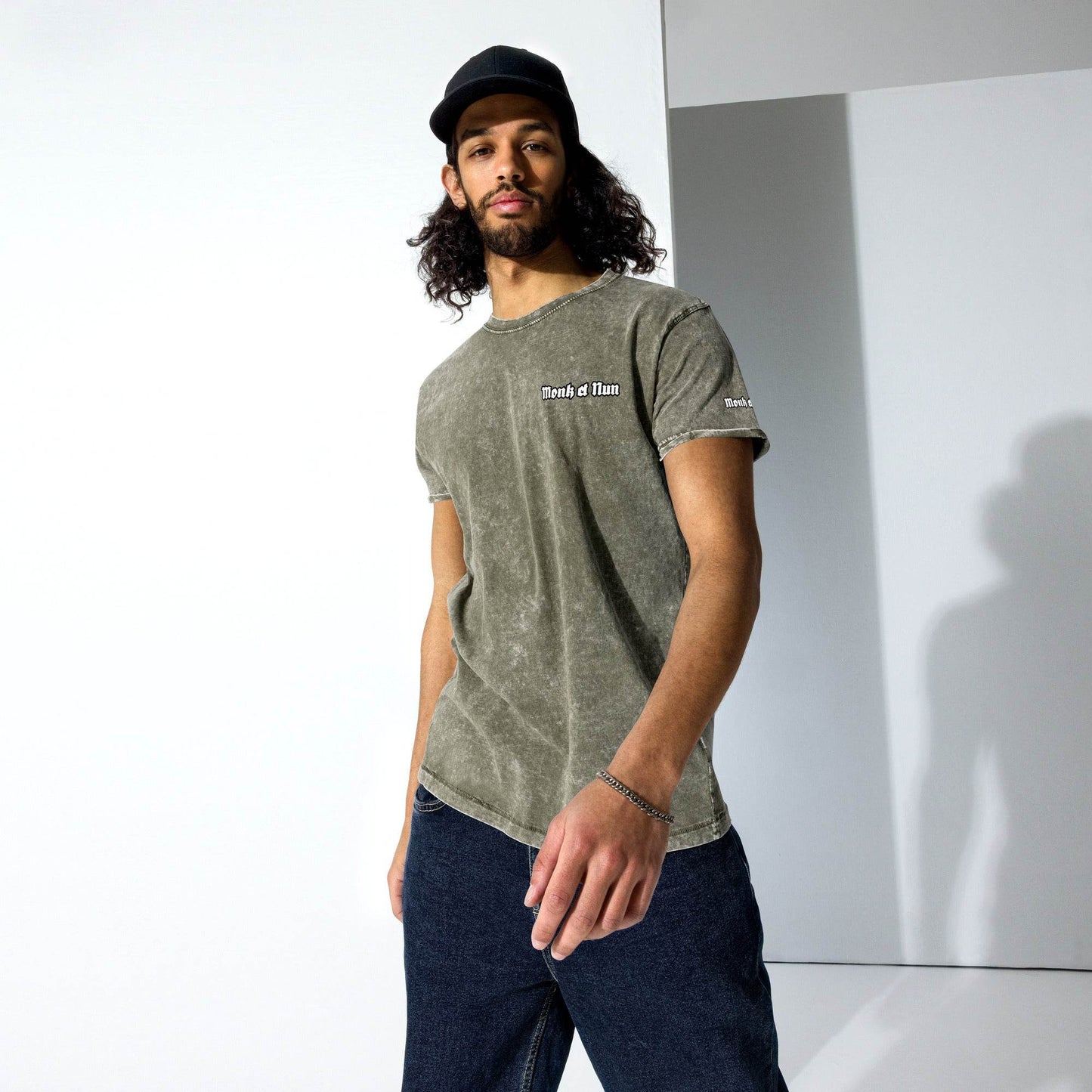 Unisex Denim 100% cotton T-Shirt Design #14 - Monk&Nun UnisexClothing
