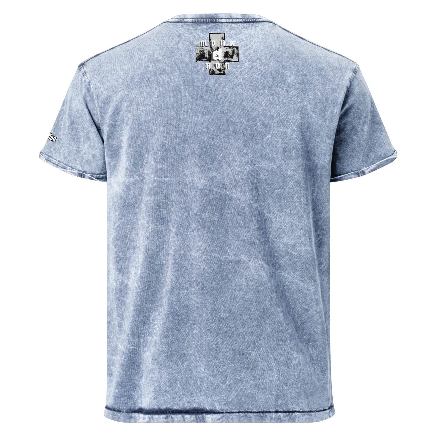 Unisex Denim 100% cotton T-Shirt Always think positive F/B - Monk&Nun UnisexClothing