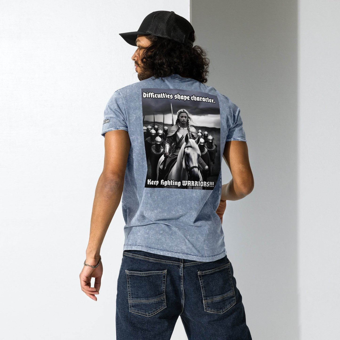 Unisex Denim 100% cotton T-Shirt Design #14 - Monk&Nun UnisexClothing