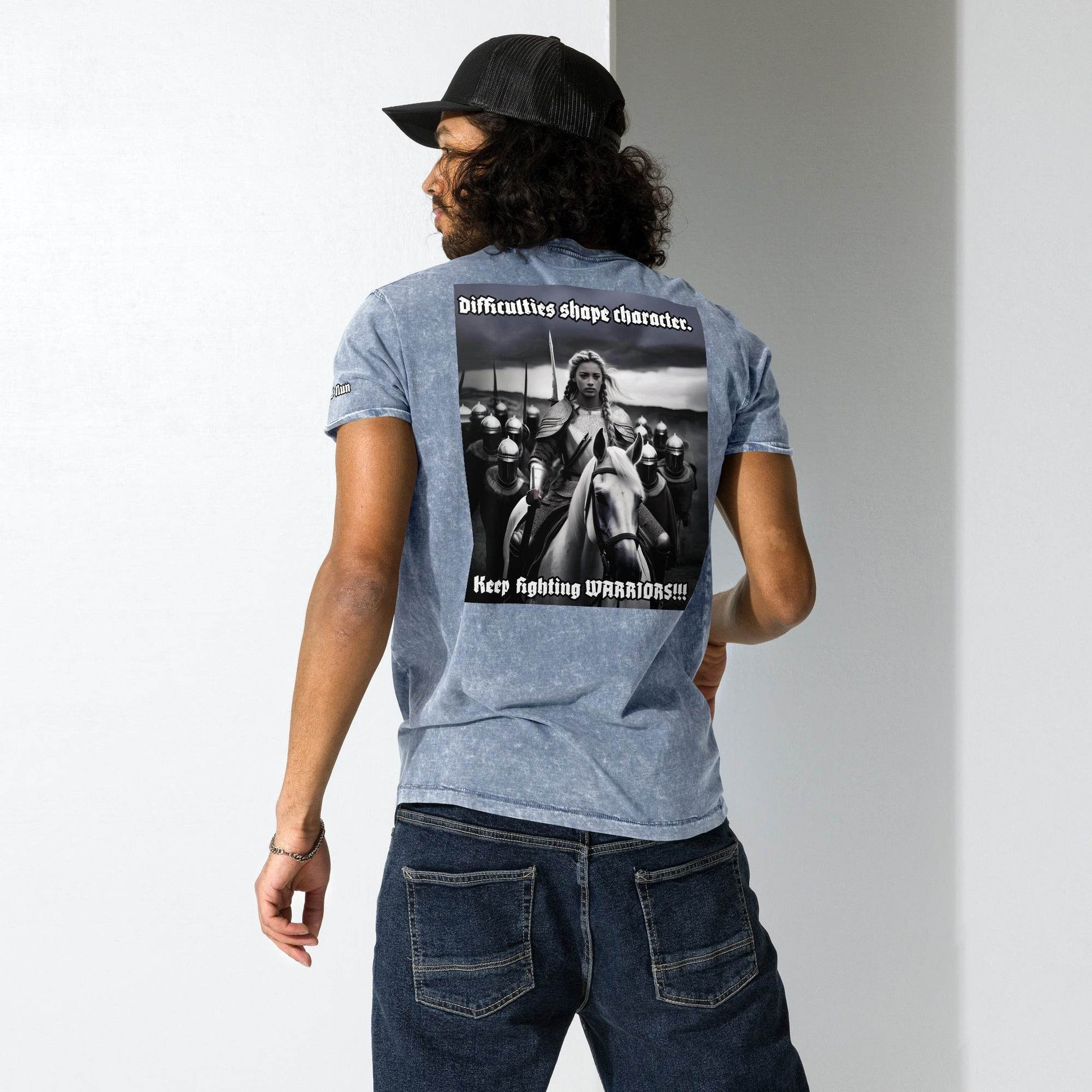 Unisex Denim 100% cotton T-Shirt Design #14 - Monk&Nun UnisexClothing