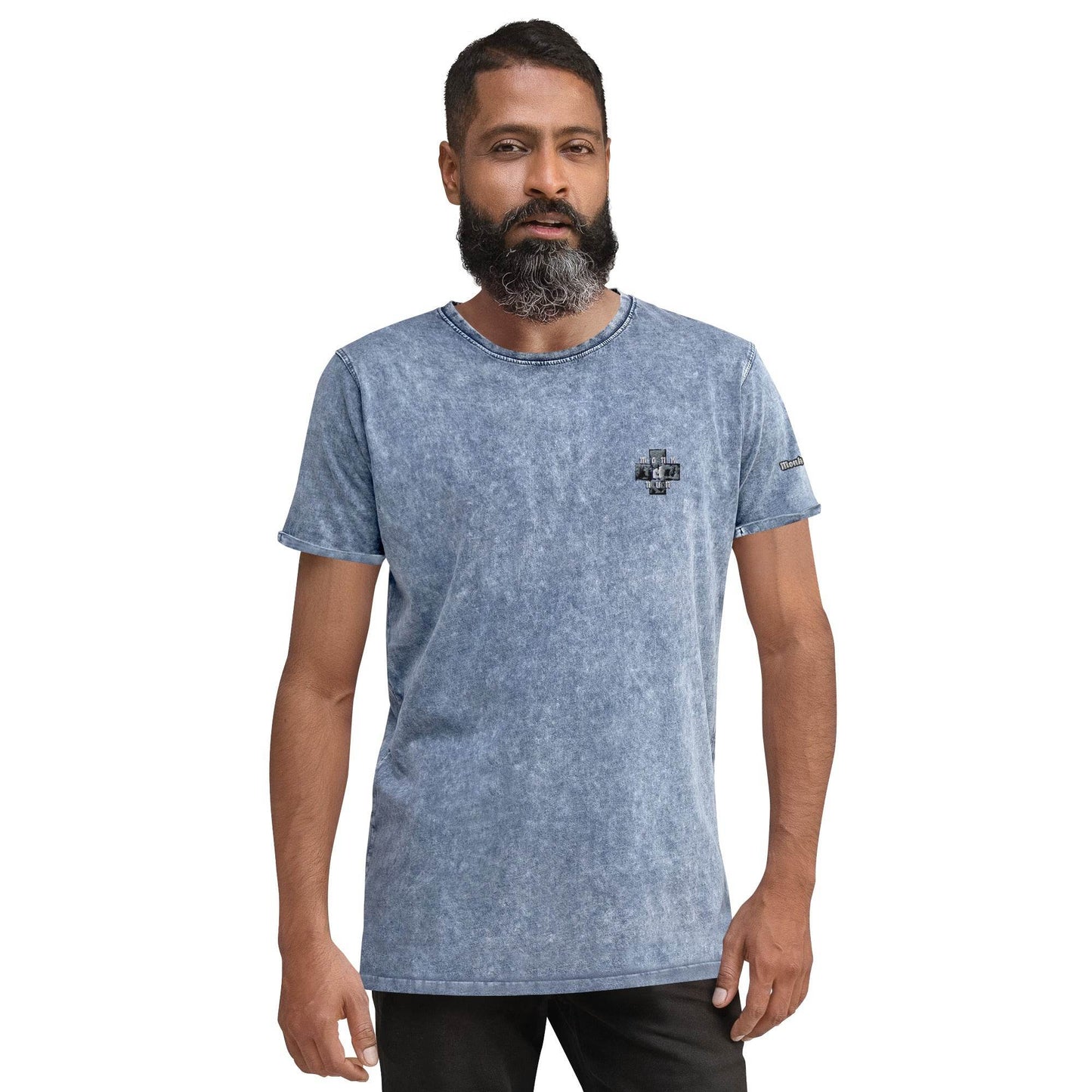 Unisex Denim 100% cotton T-Shirt Always think positive - Monk&Nun UnisexClothing
