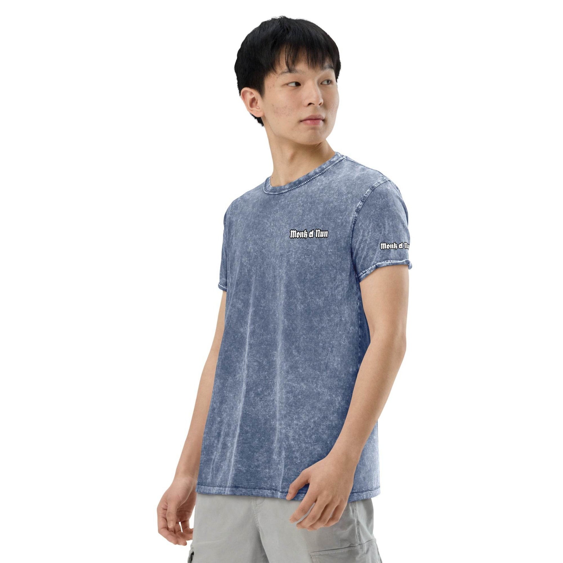 Unisex Denim 100% cotton T-Shirt Design #12 - Monk&Nun UnisexClothing