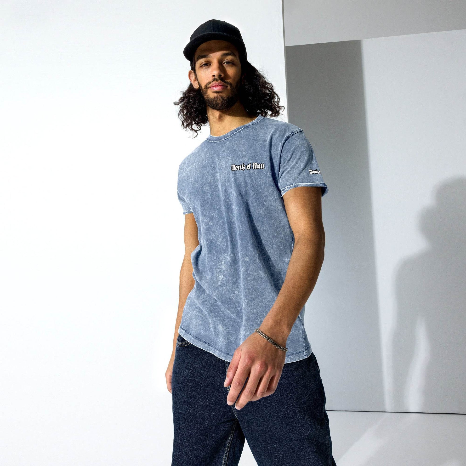 Unisex Denim 100% cotton T-Shirt Design #14 - Monk&Nun UnisexClothing