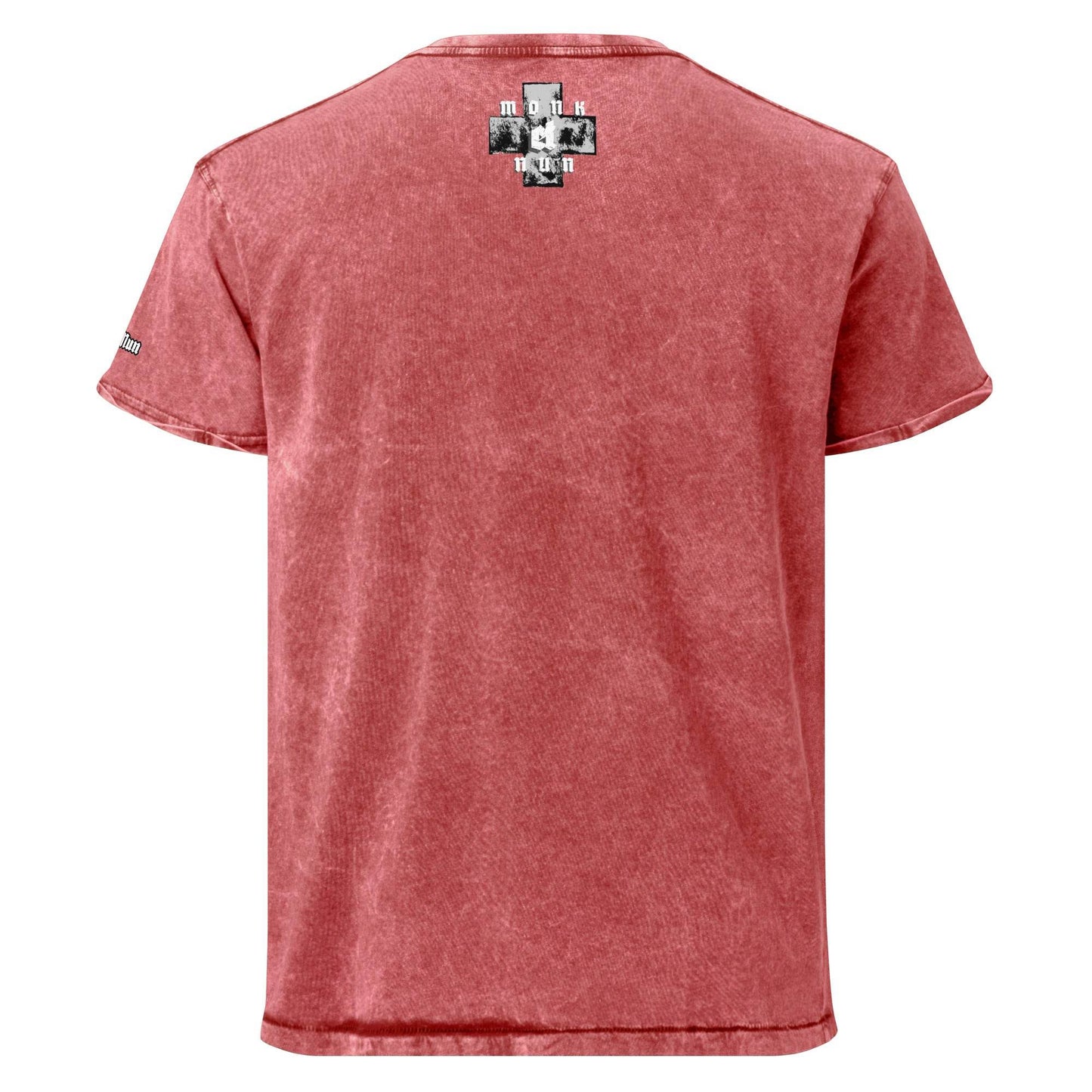 Unisex Denim 100% cotton T-Shirt Always think positive F/B - Monk&Nun UnisexClothing