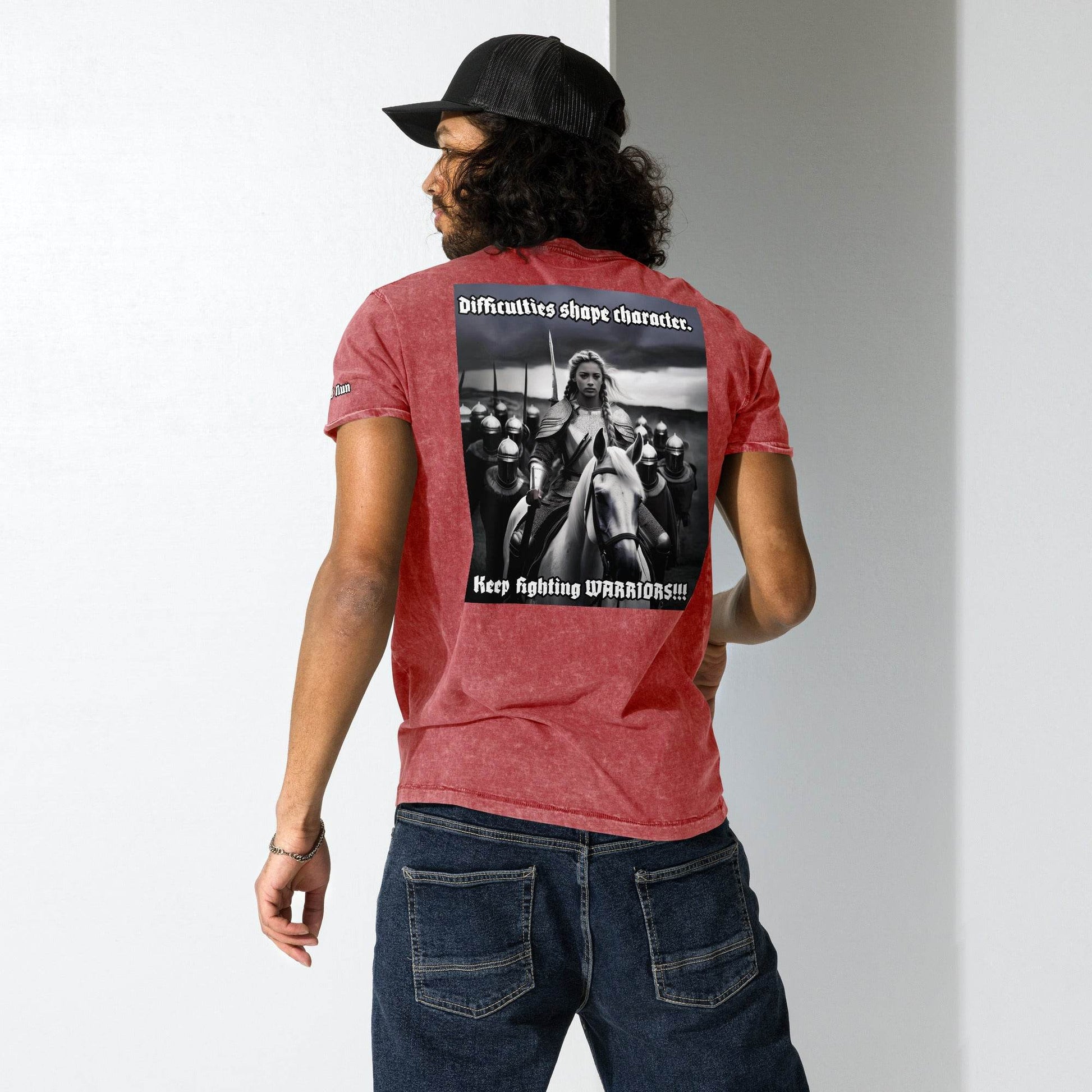 Unisex Denim 100% cotton T-Shirt Design #14 - Monk&Nun UnisexClothing