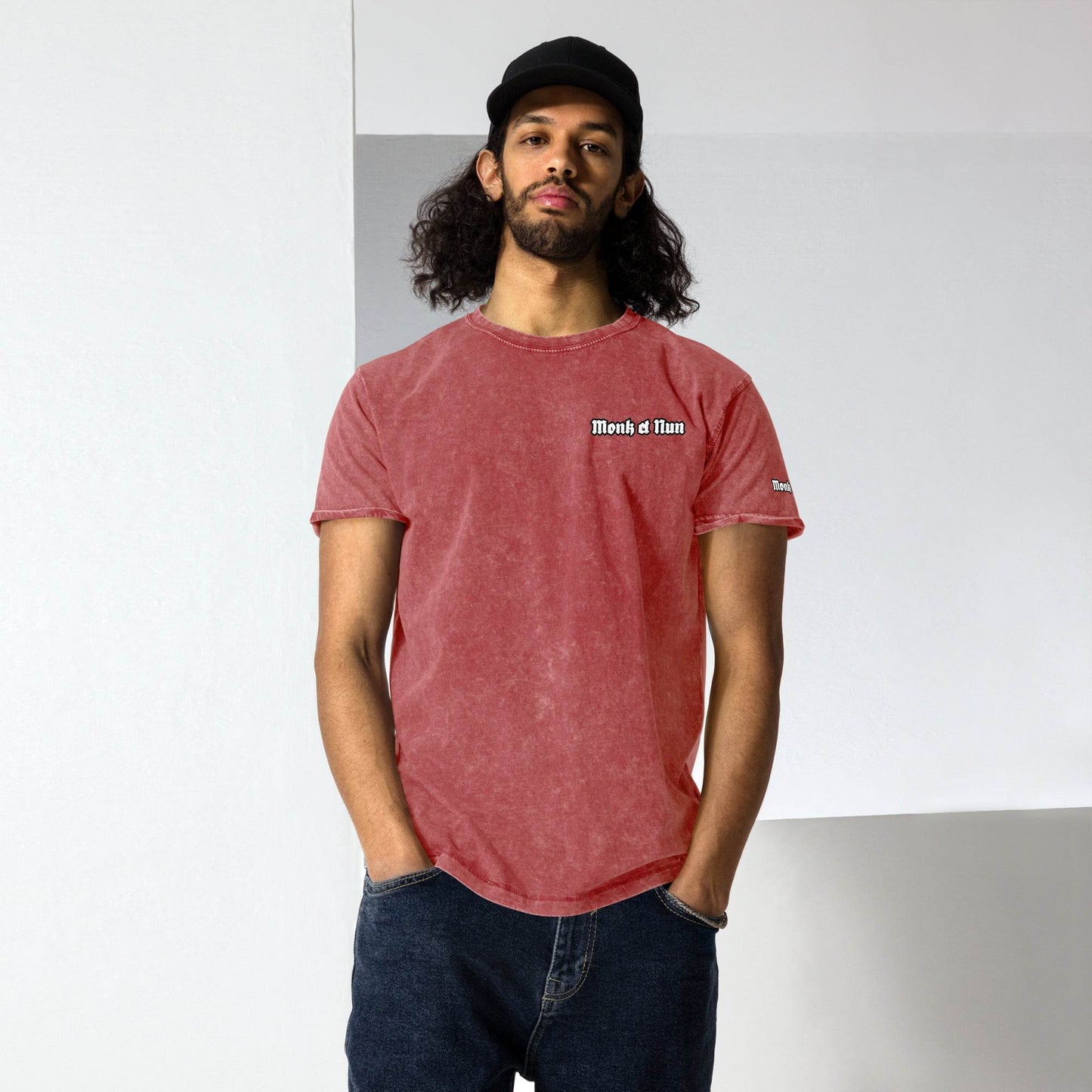 Unisex Denim 100% cotton T-Shirt Design #14 - Monk&Nun UnisexClothing