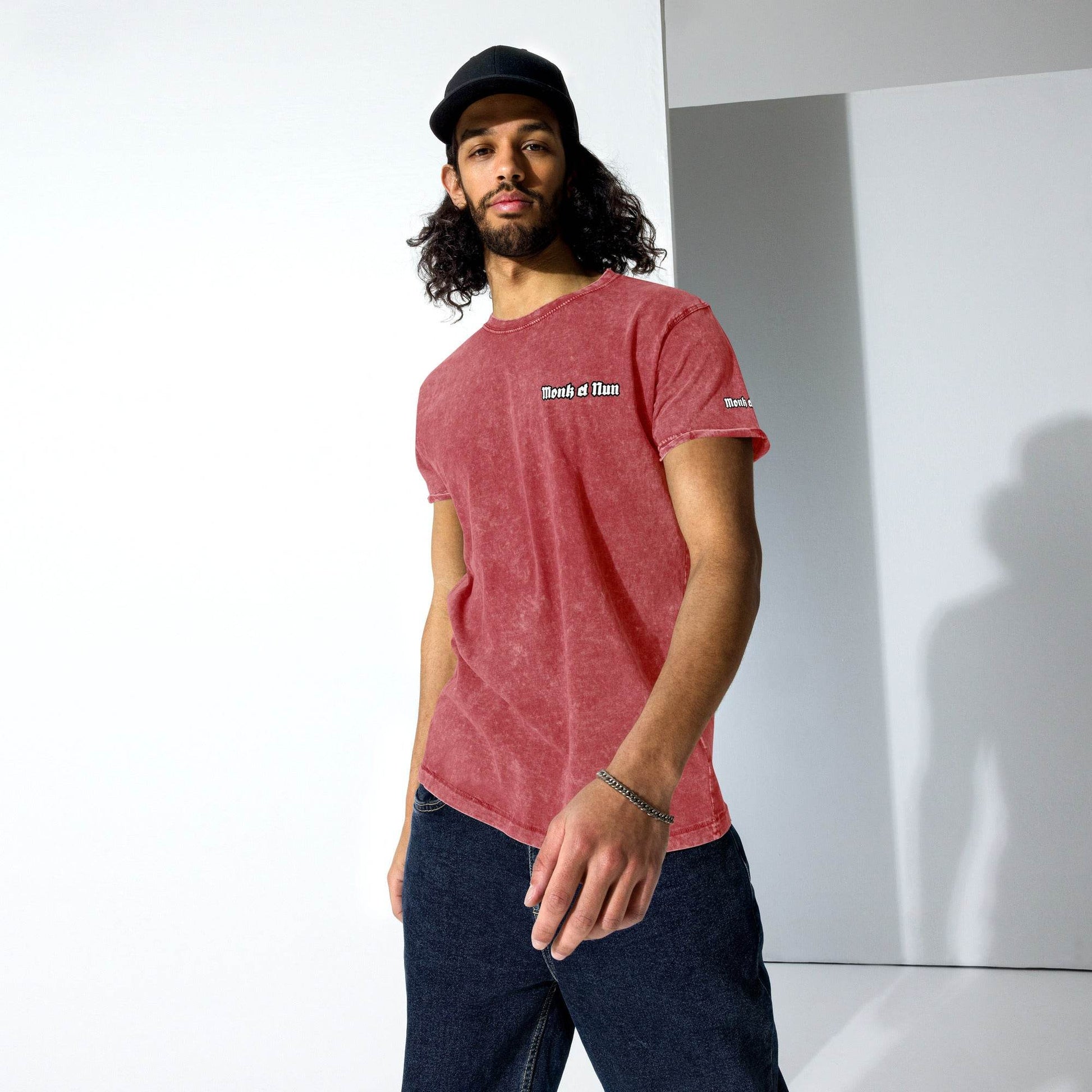 Unisex Denim 100% cotton T-Shirt Design #1 - Monk&Nun UnisexClothing