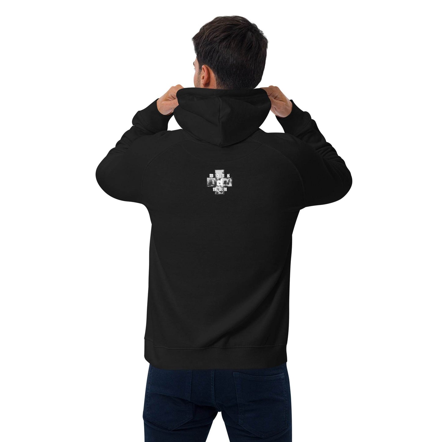 Unisex eco 100% organic cotton Warriors Hoodie Always think positive - Monk&Nun UnisexClothing