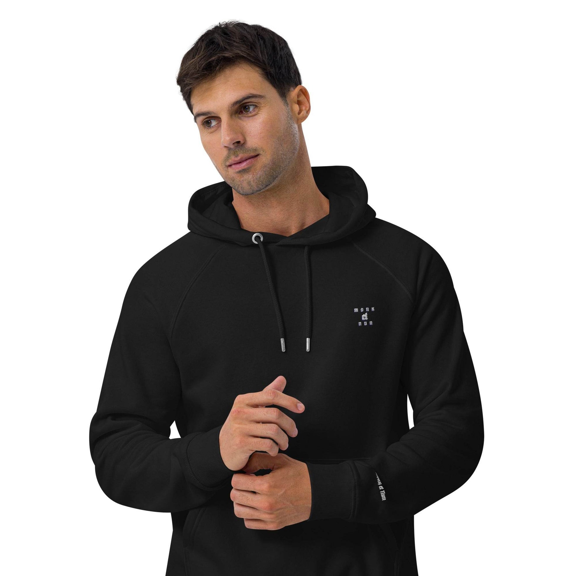 Unisex eco 100% organic cotton Warriors Hoodie Always think positive - Monk&Nun UnisexClothing