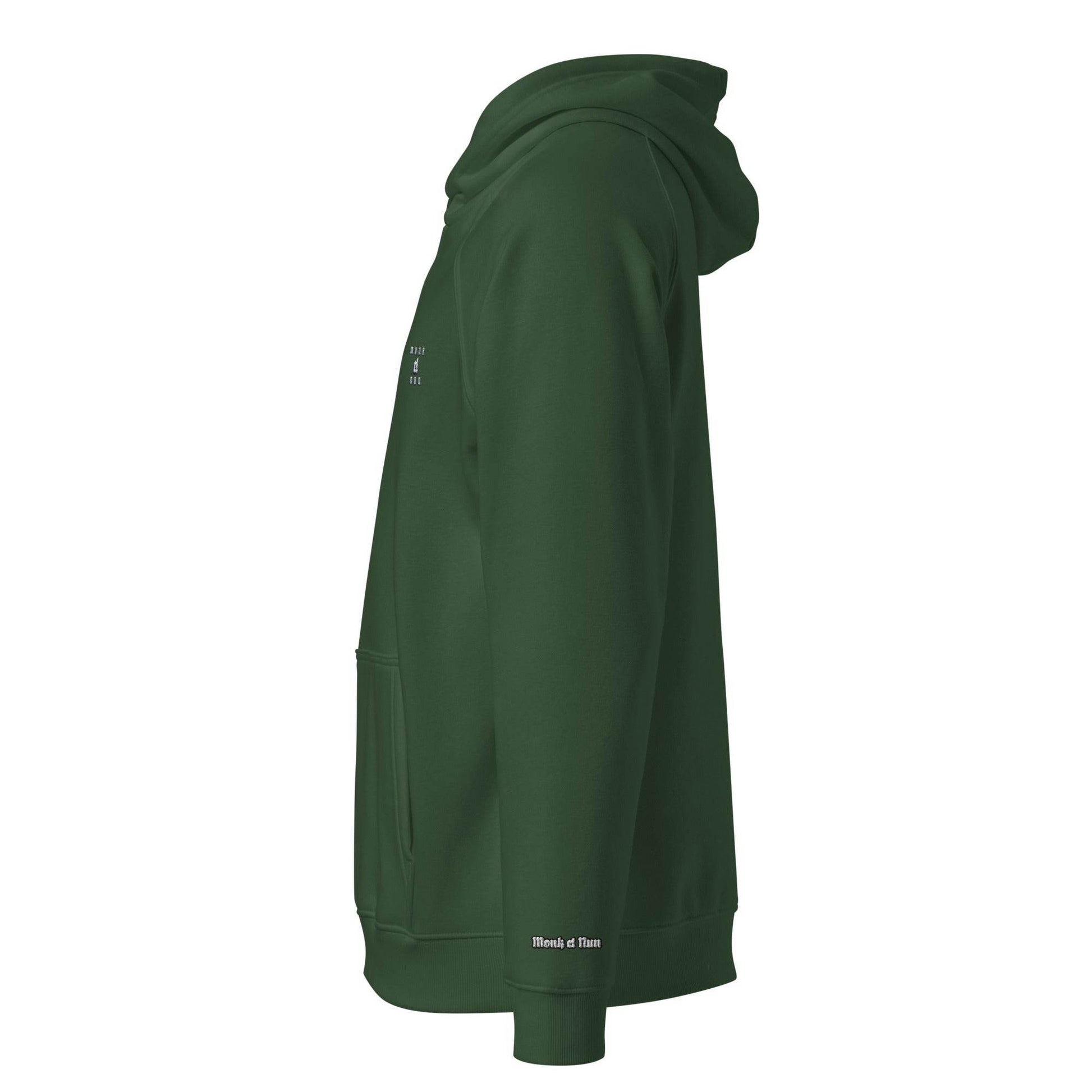 Unisex eco 100% organic cotton Warriors Hoodie Always think positive - Monk&Nun UnisexClothing