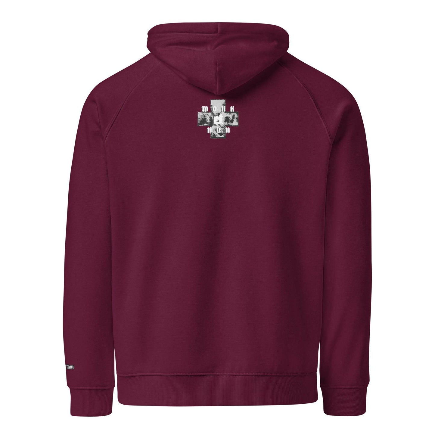 Unisex eco 100% organic cotton Warriors Hoodie Always think positive - Monk&Nun UnisexClothing