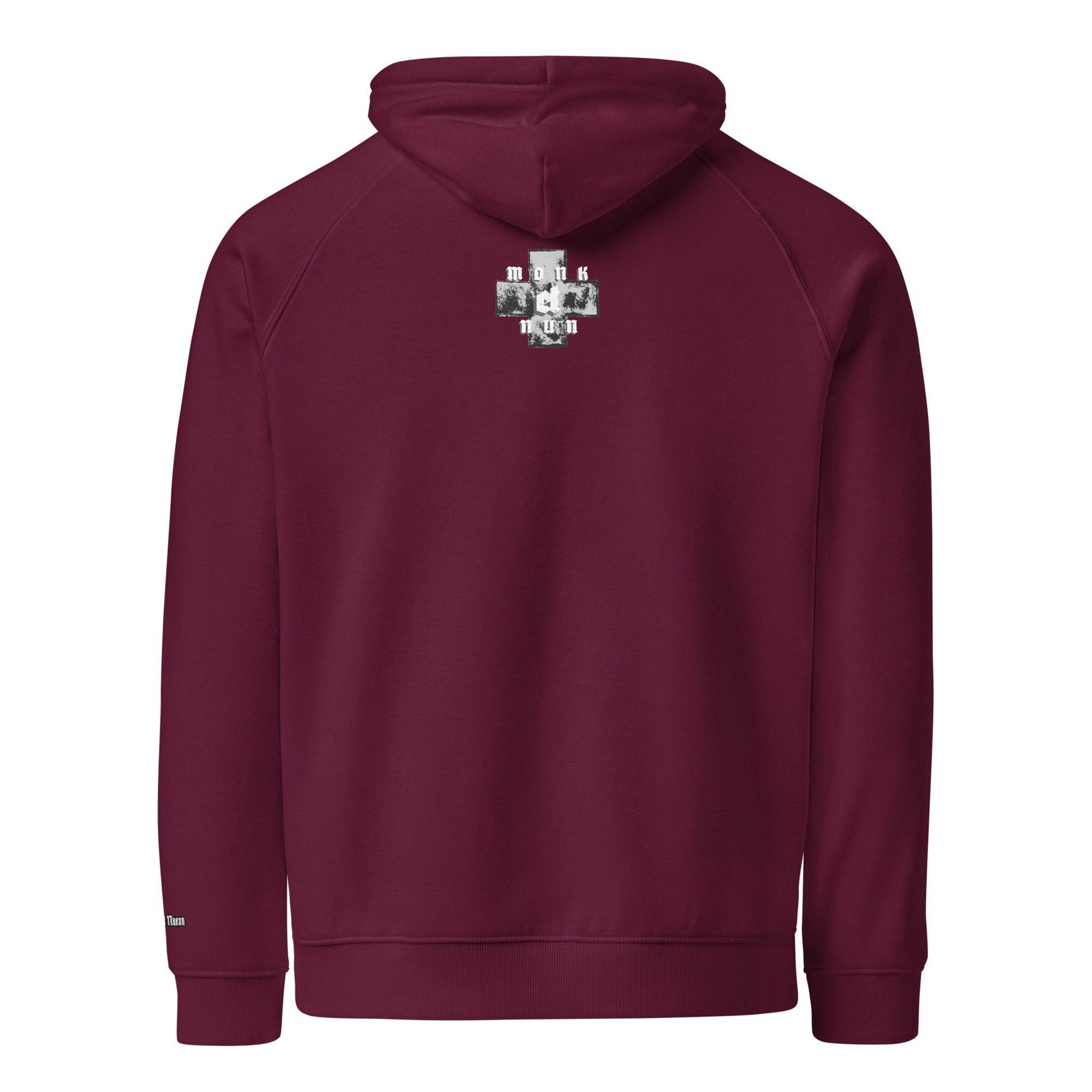 Unisex eco 100% organic cotton Warriors Hoodie Always think positive - Monk&Nun UnisexClothing