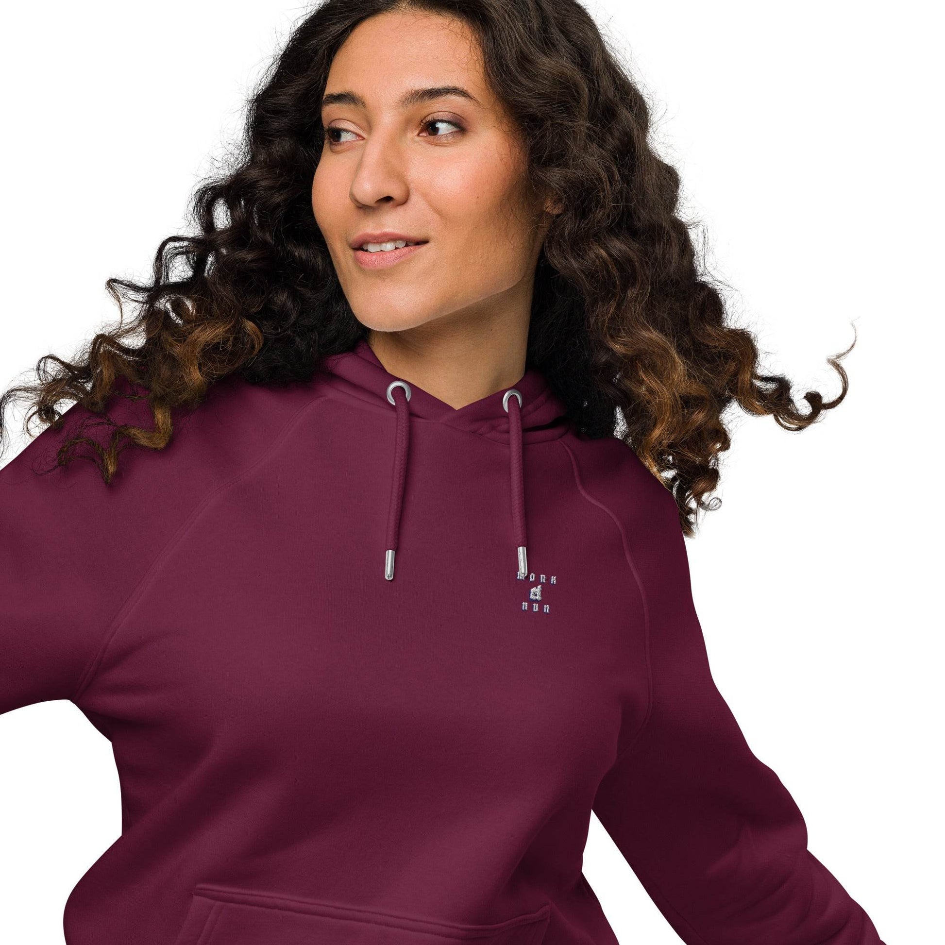 Unisex eco 100% organic cotton Warriors Hoodie Always think positive - Monk&Nun UnisexClothing