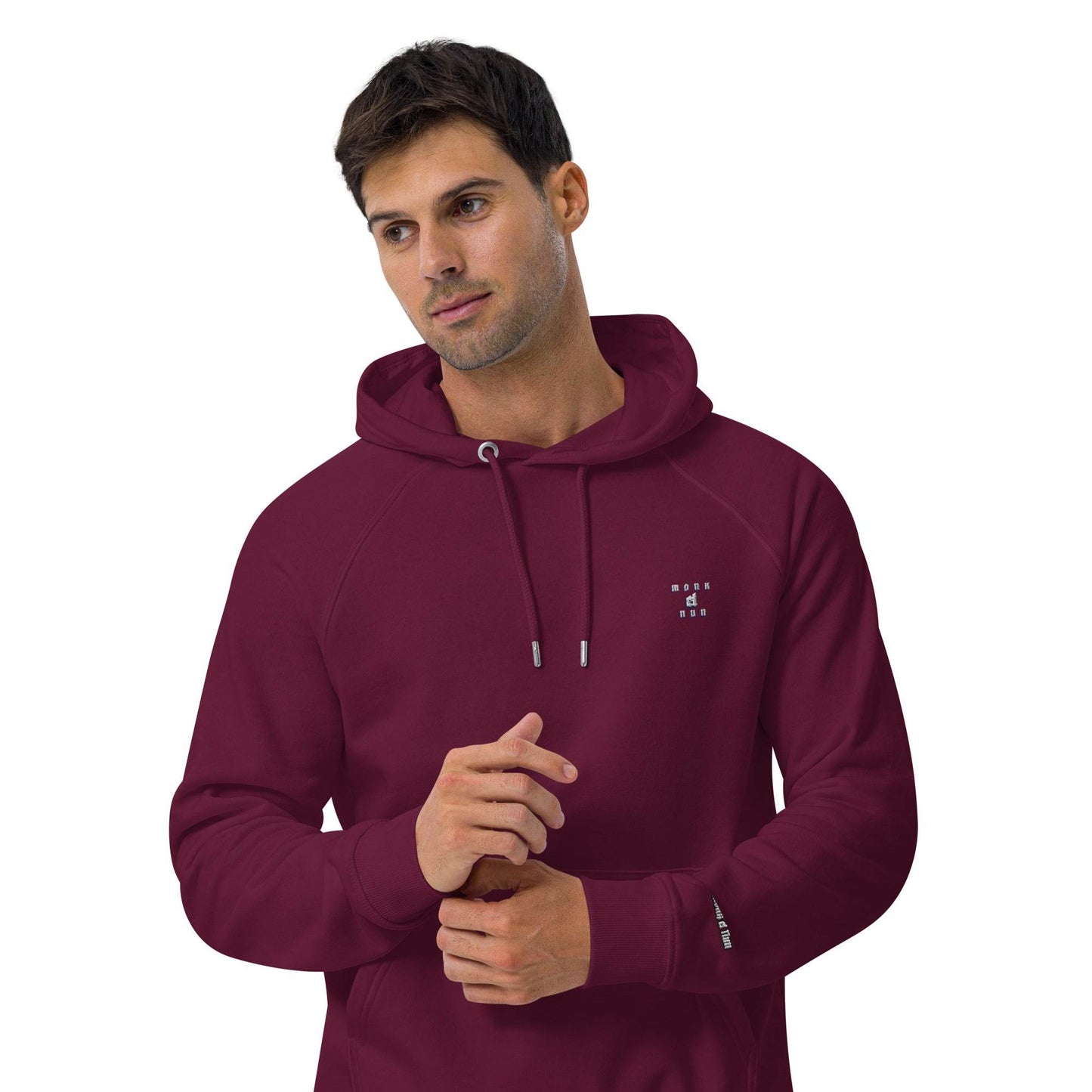 Unisex eco 100% organic cotton Warriors Hoodie Always think positive - Monk&Nun UnisexClothing