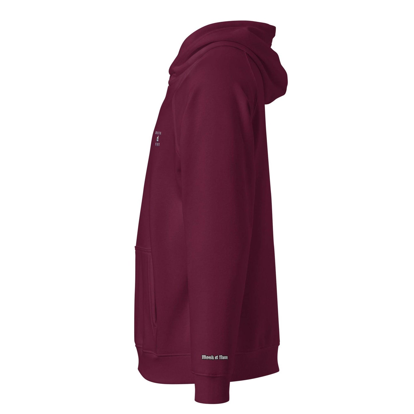 Unisex eco 100% organic cotton Warriors Hoodie Always think positive - Monk&Nun UnisexClothing