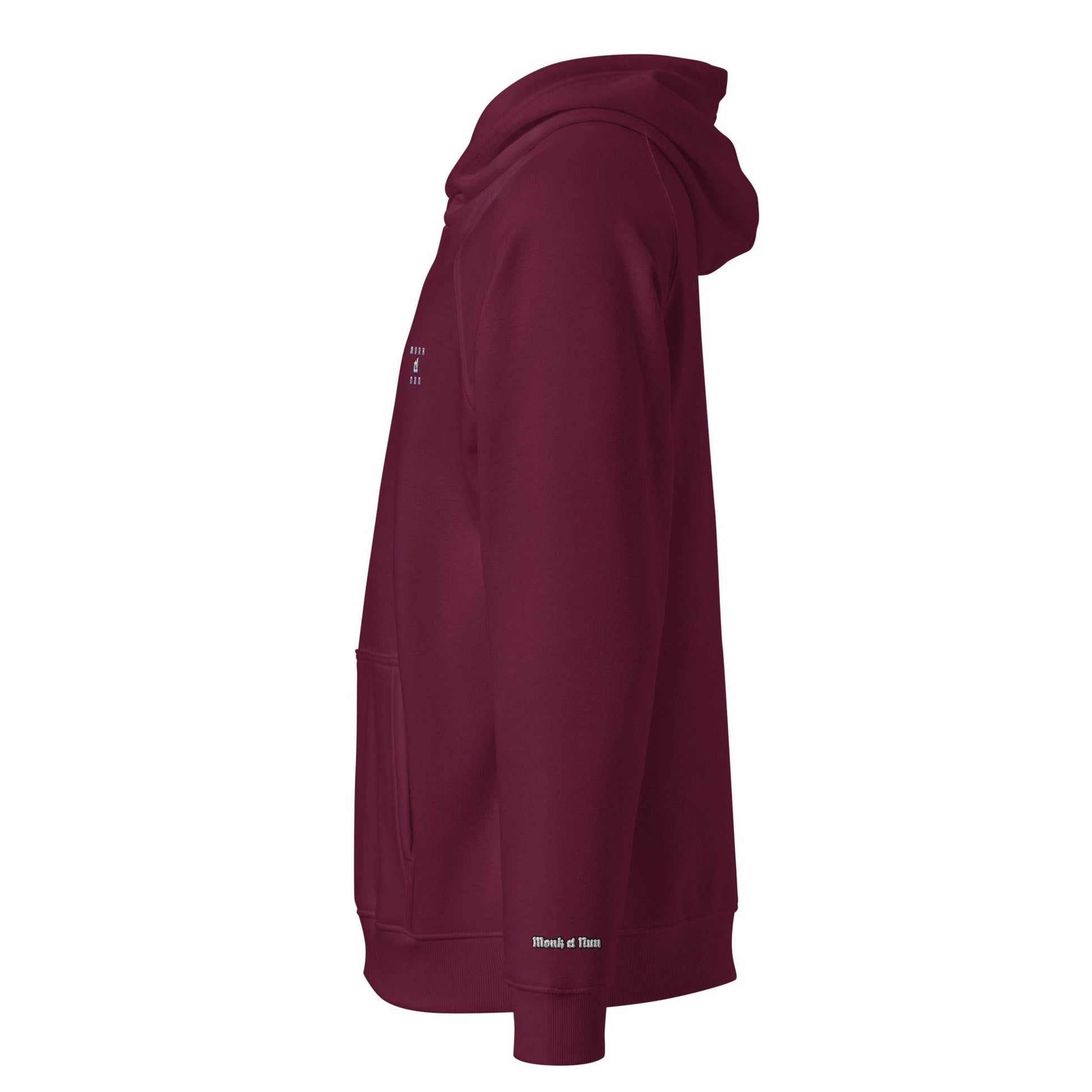 Unisex eco 100% organic cotton Warriors Hoodie Always think positive - Monk&Nun UnisexClothing