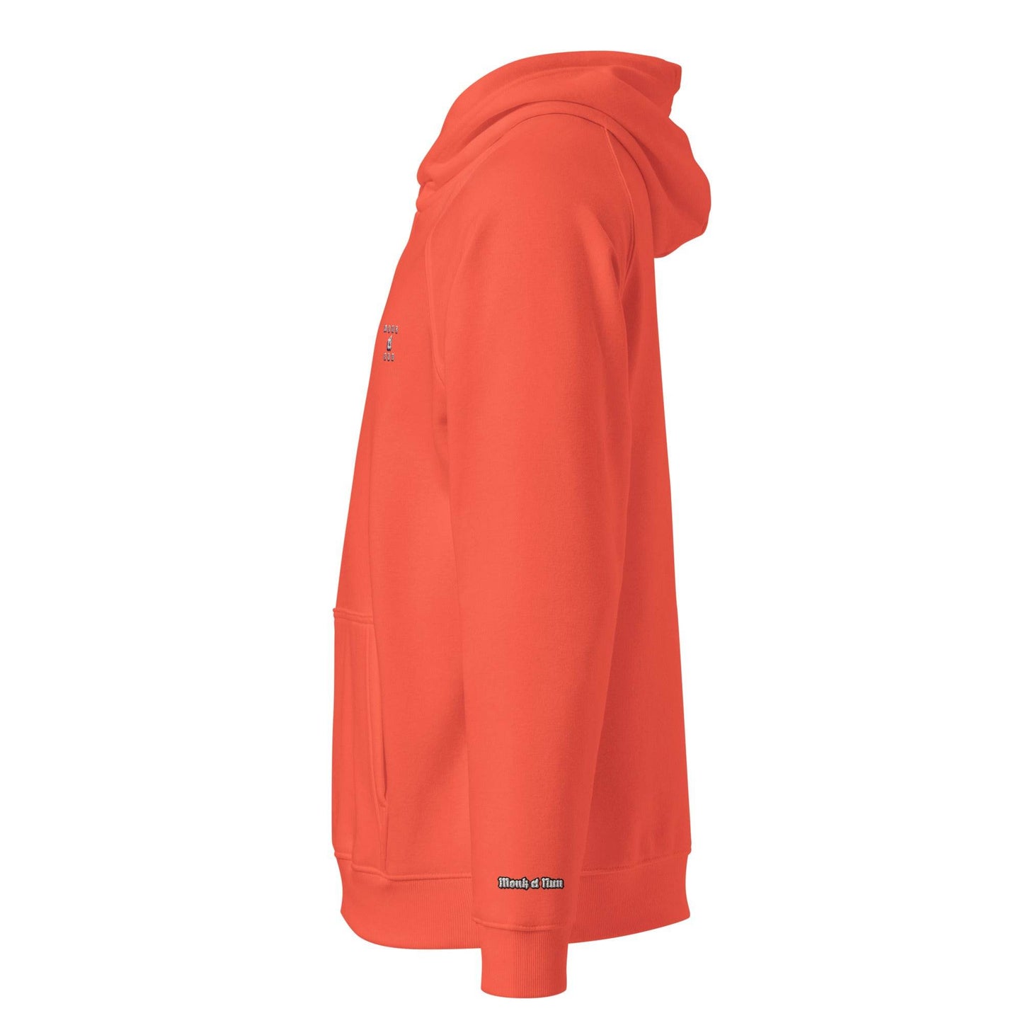 Unisex eco 100% organic cotton Warriors Hoodie Always think positive - Monk&Nun UnisexClothing