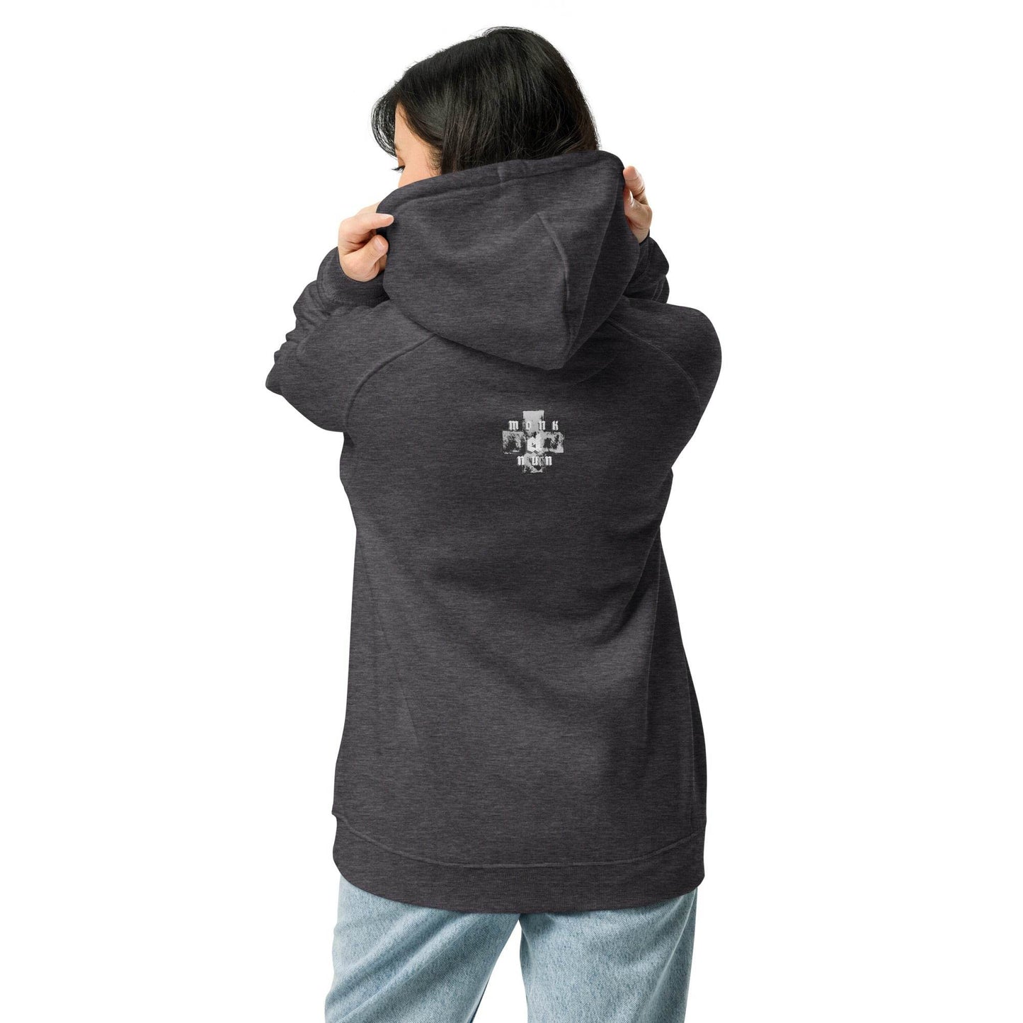Unisex eco 100% organic cotton Warriors Hoodie Always think positive - Monk&Nun UnisexClothing